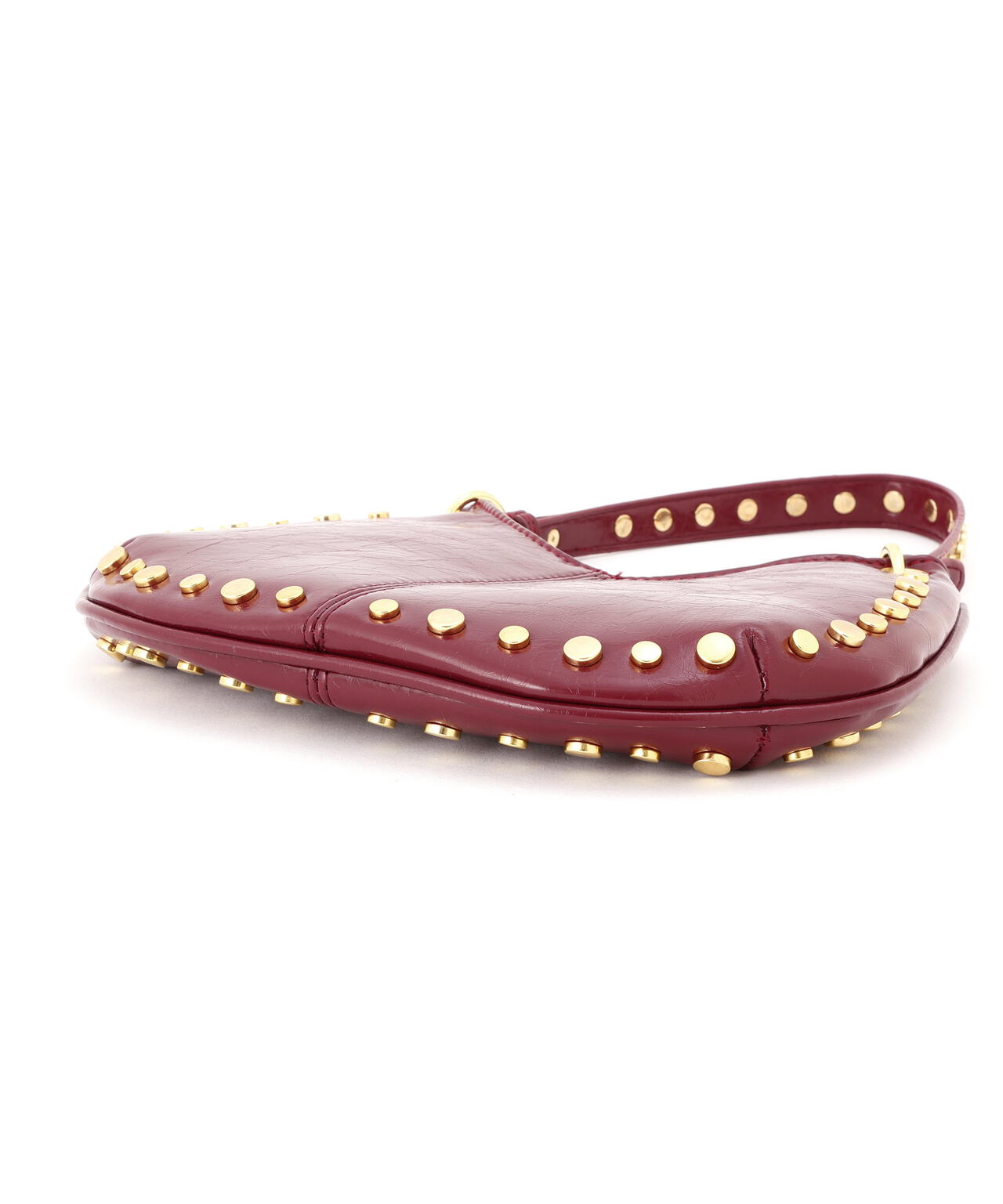 スタッズ付きショルダーバッグ