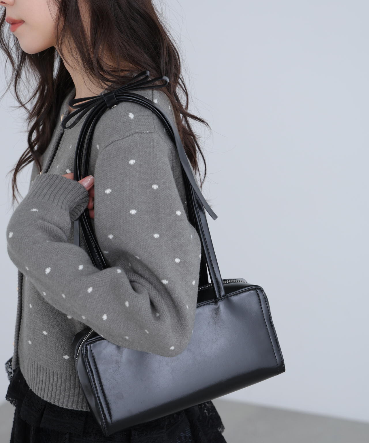 リボンショルダーバッグ