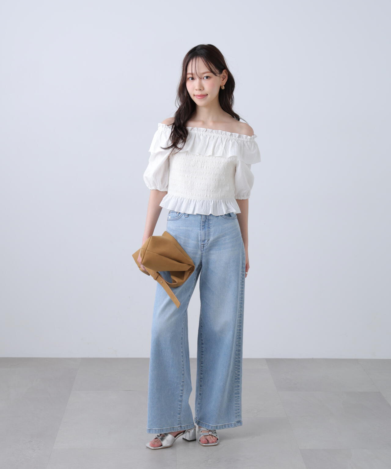 〈SOMETHING〉LISAワイドデニムパンツ XS別注