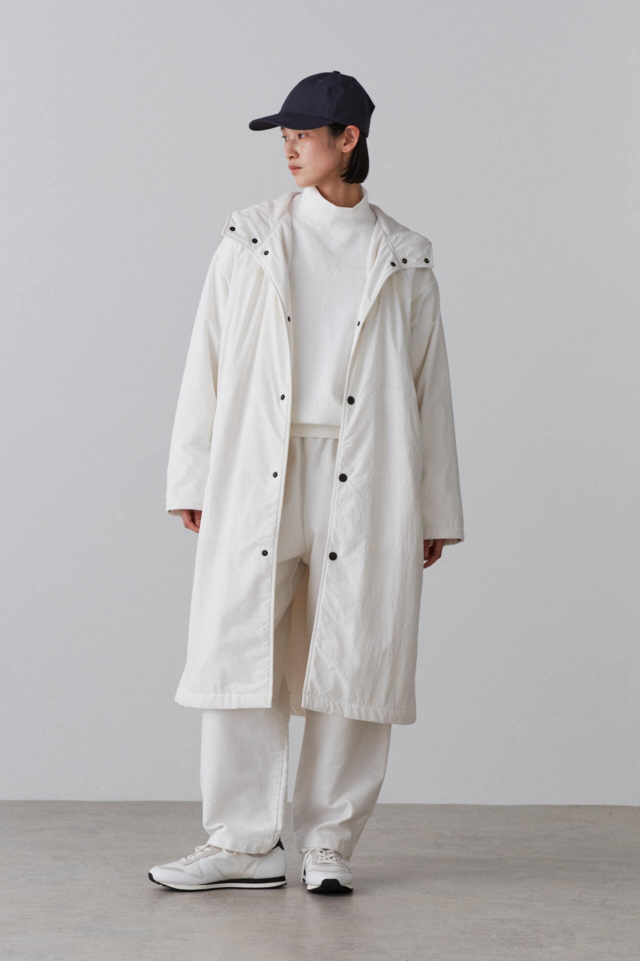 YLEVE/イレーヴ コットンタフタモッズコート ライトベージュ YLEVE（イレーヴ）「COTTON LINEN HIGH TWIST GABARDINE TUNIC