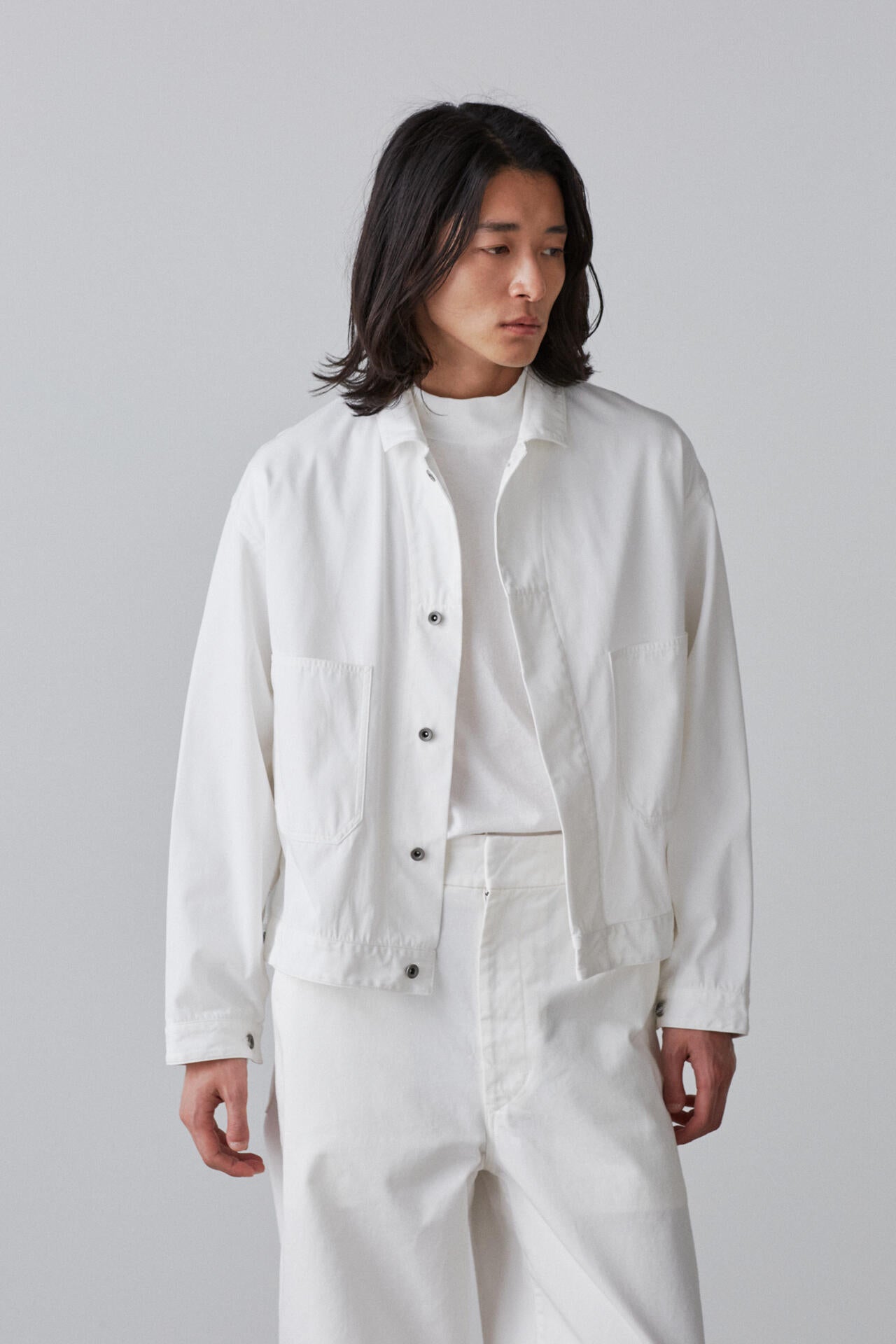 Y / ORGANIC COTTON RECYCLE POLYESTER TWILL BLOUSON | YLÈVE