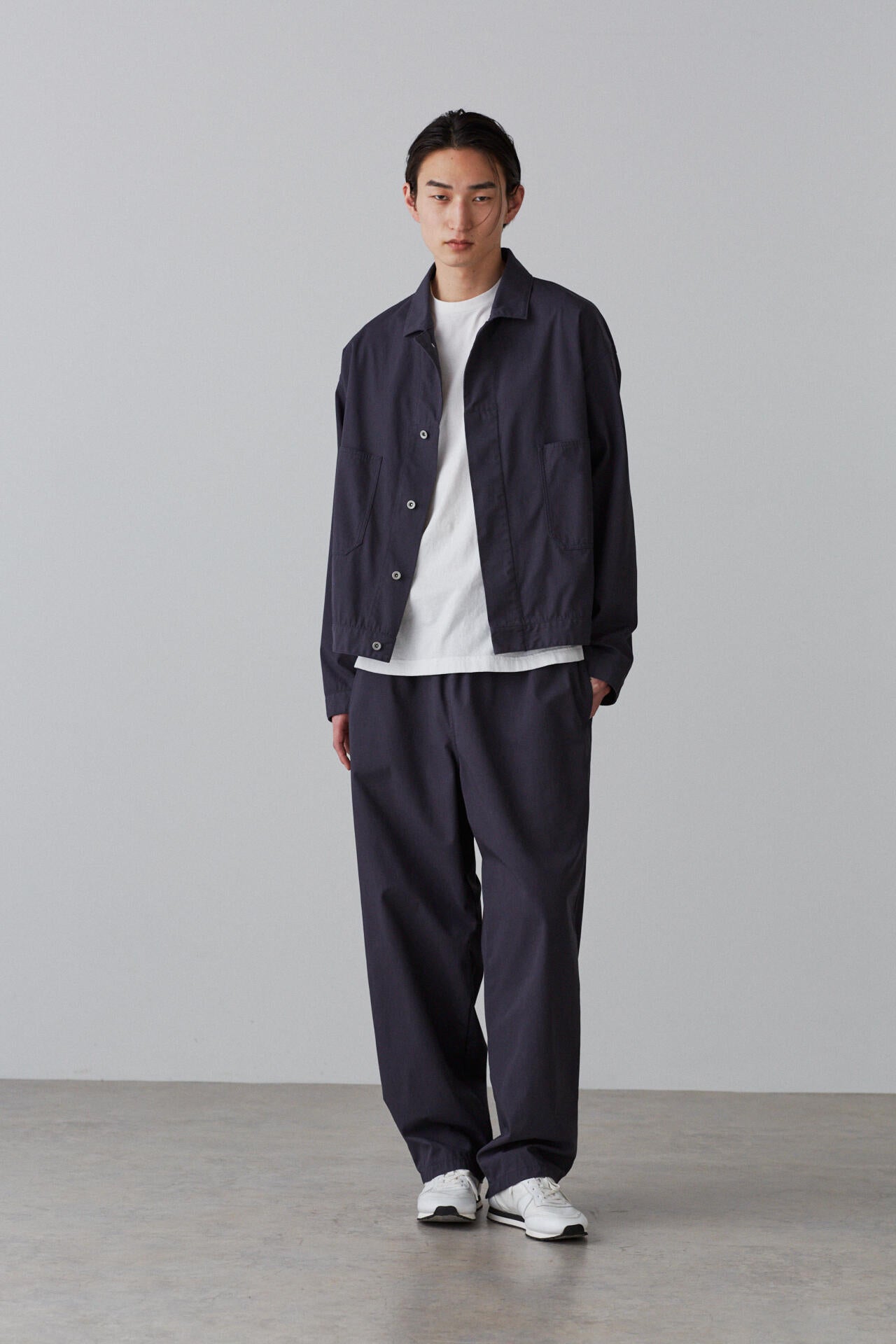 Y / ORGANIC COTTON RECYCLE POLYESTER TWILL BLOUSON | YLÈVE