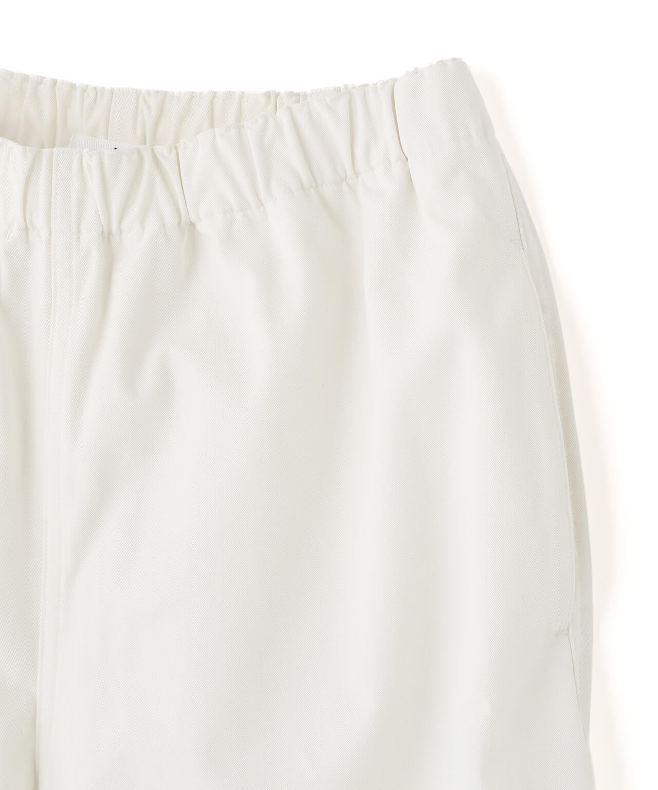 Ｙ / ORGANIC COTTON / RECYCLE POLYESTER TWILL TAPERED EASY TROUSERS