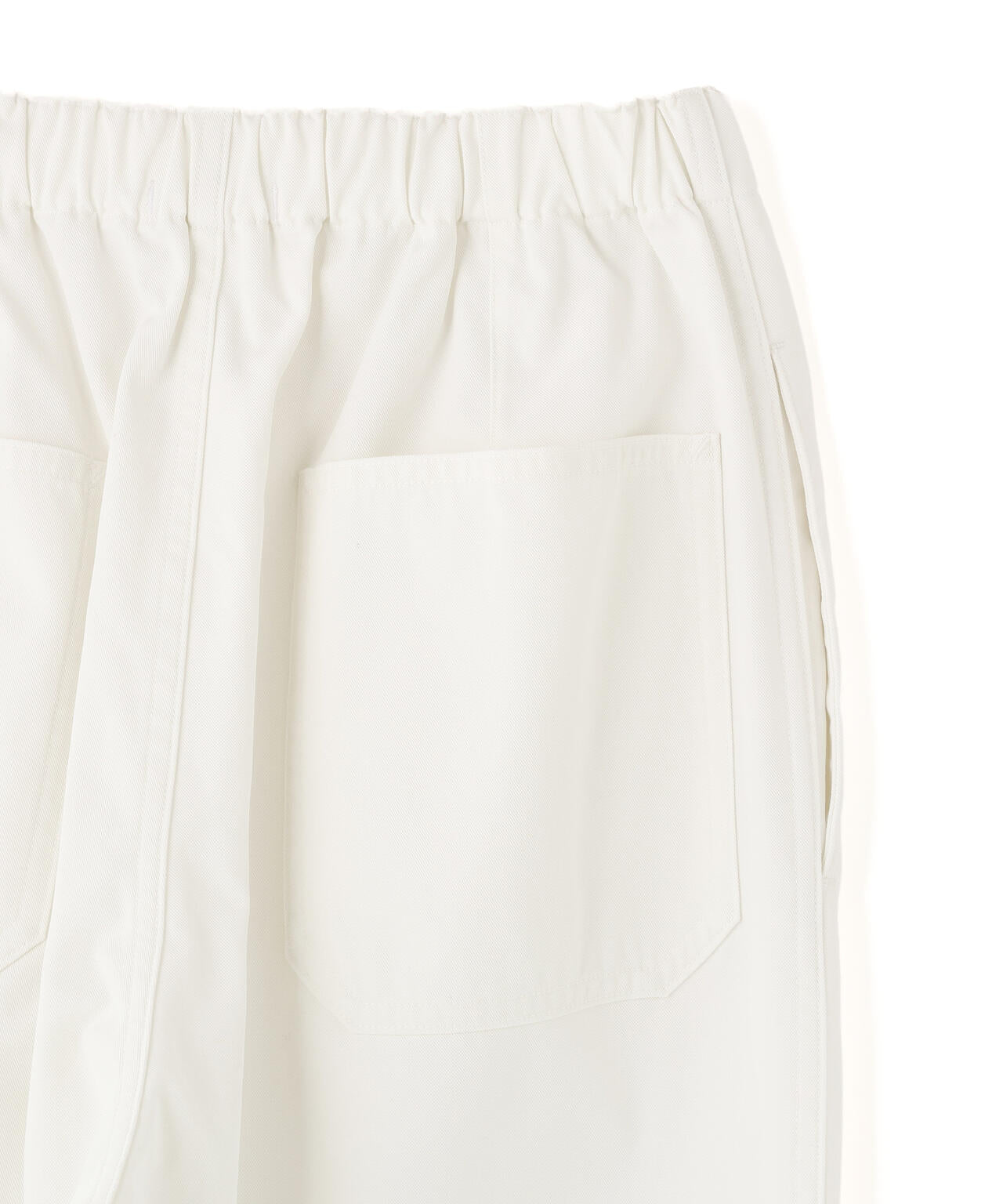 Ｙ / ORGANIC COTTON / RECYCLE POLYESTER TWILL TAPERED EASY TROUSERS