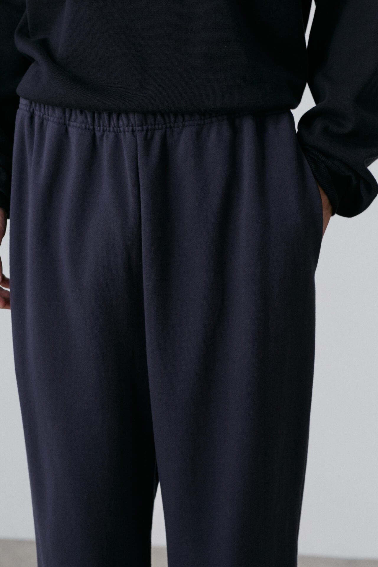 Y / ORGANIC COTTON BLEND HEAVY WEIGHT FLEECE TROUSERS | YLÈVE