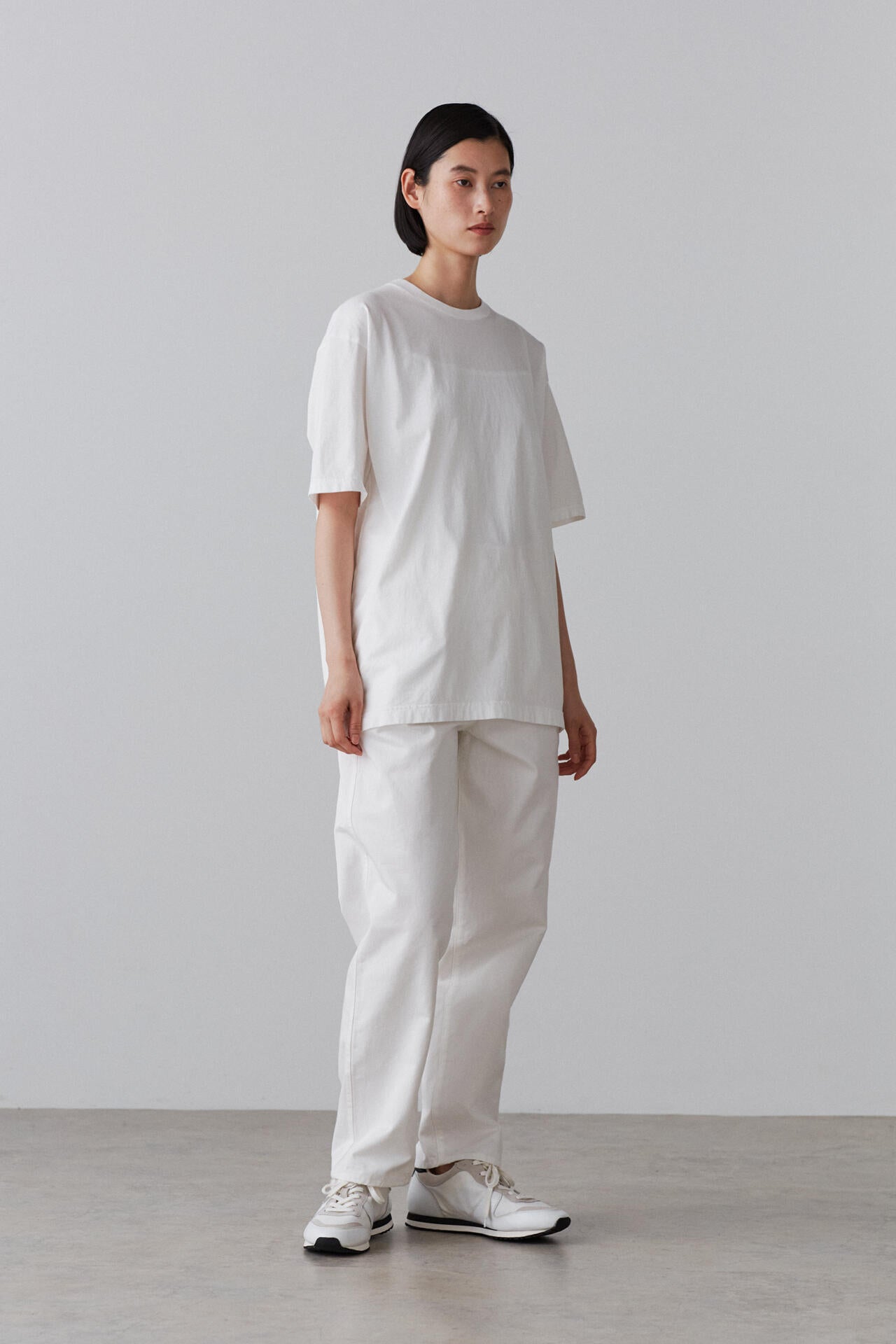 Y / ORGANIC COTTON CHINO BELTED TROUSERS | YLÈVE（イレーヴ