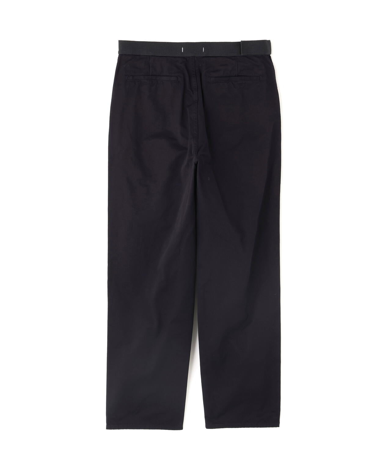 Y / ORGANIC COTTON CHINO BELTED TROUSERS | YLÈVE（イレーヴ