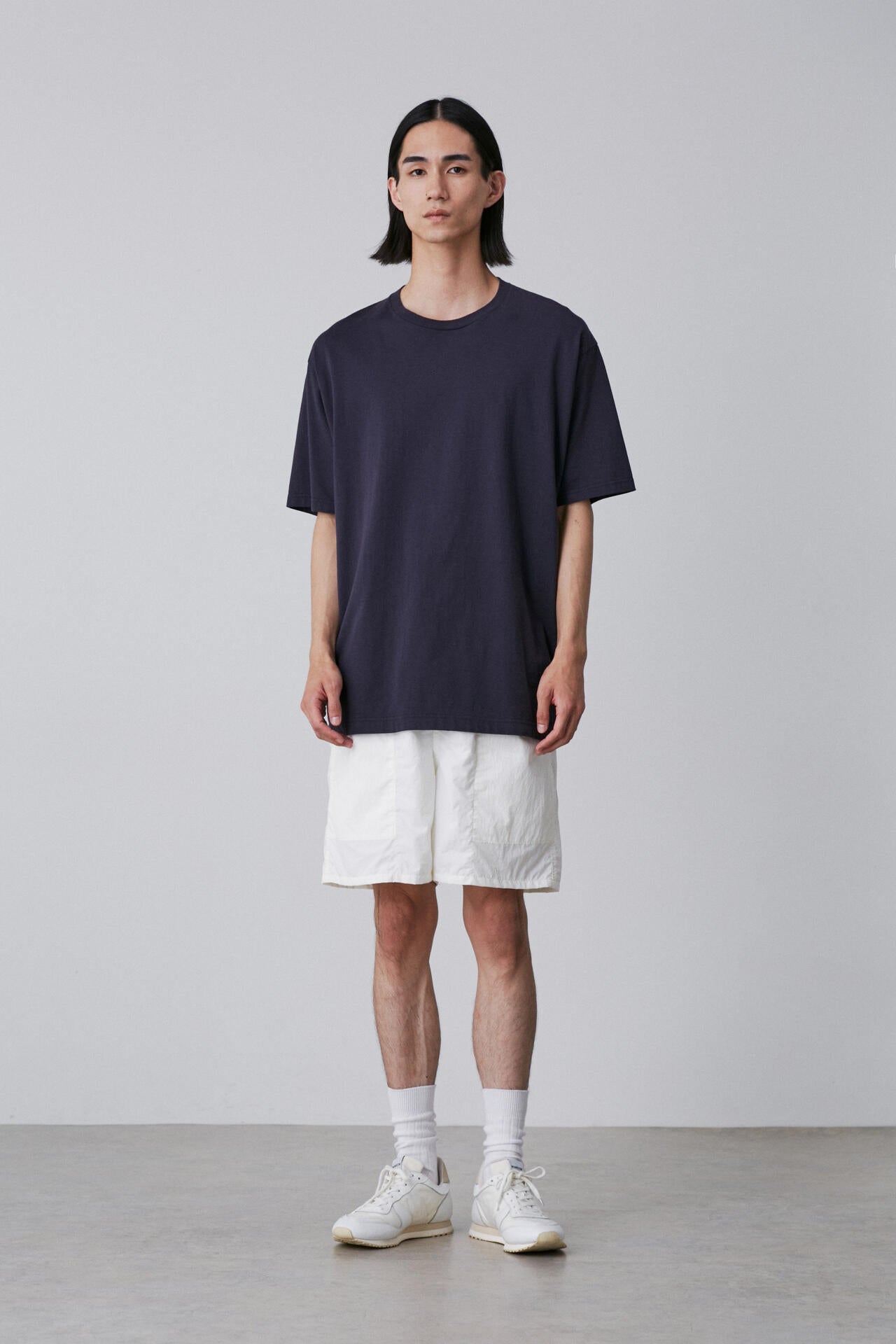 Ｙ / RECYCLE NYLON MIX TAFFETA SHORTS