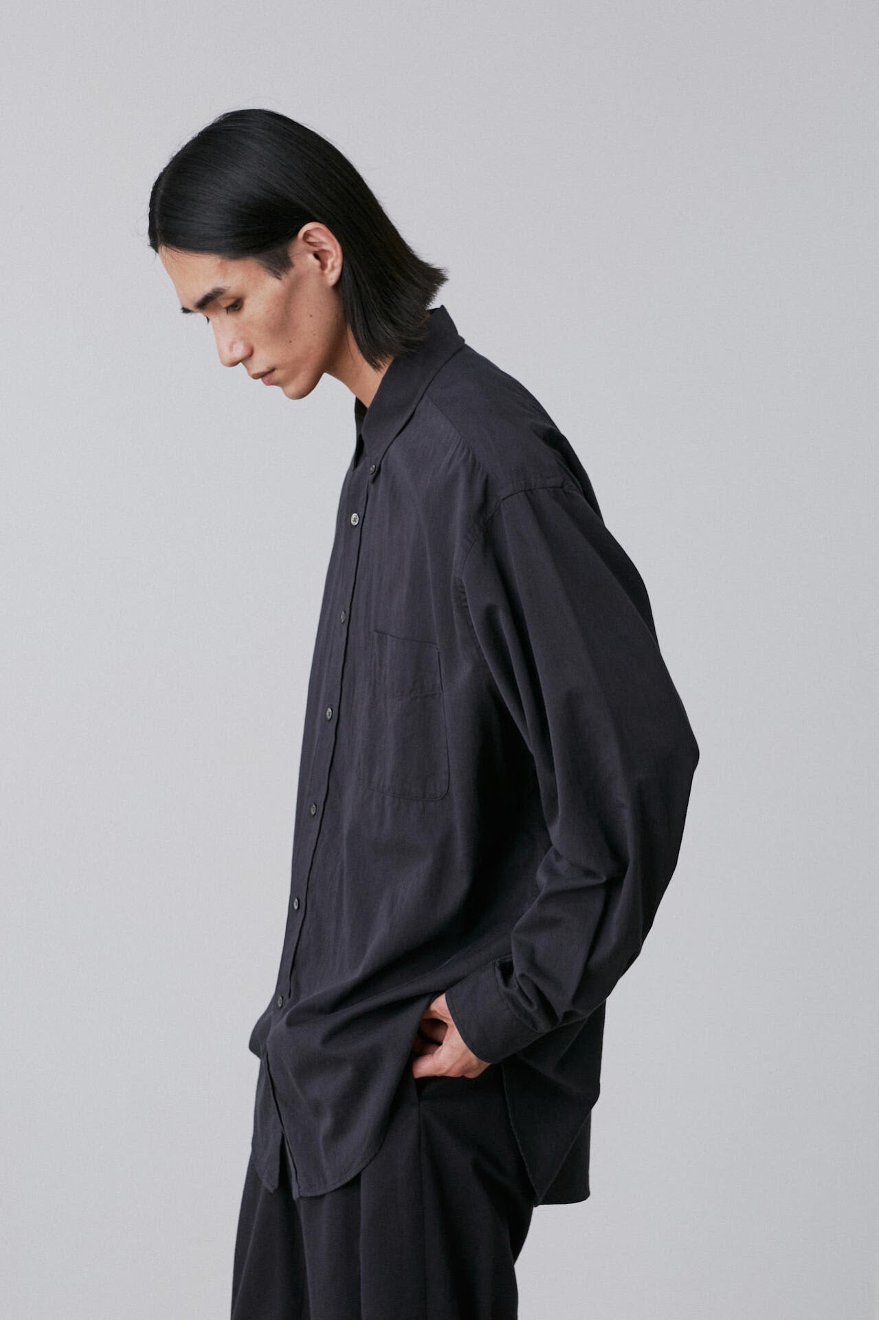 Y / ORGANIC COTTON WASHER SATIN SHIRT | YLÈVE（イレーヴ