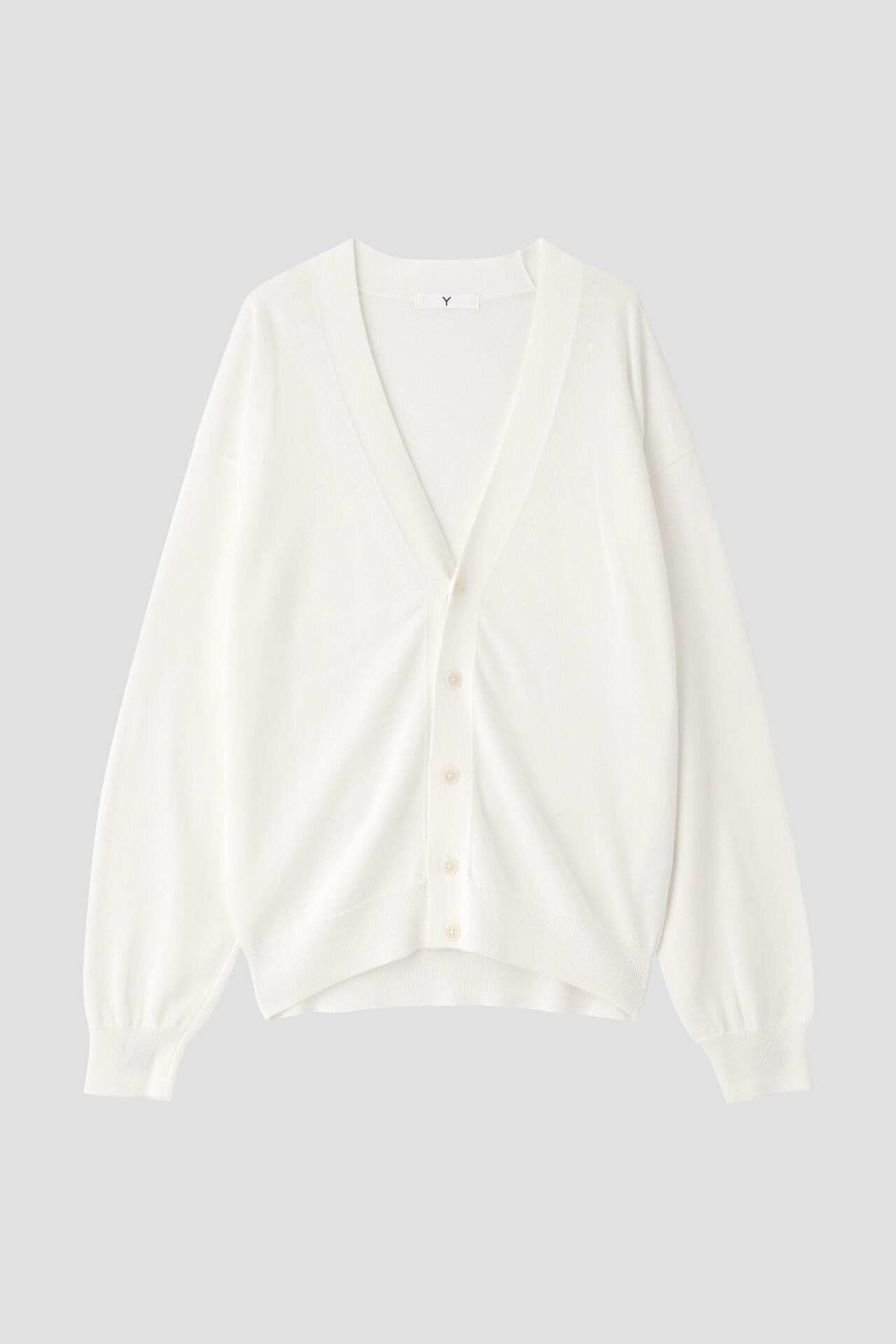 Y / ORGANIC COTTON KNIT CARDIGAN | YLÈVE（イレーヴ） ｜【公式