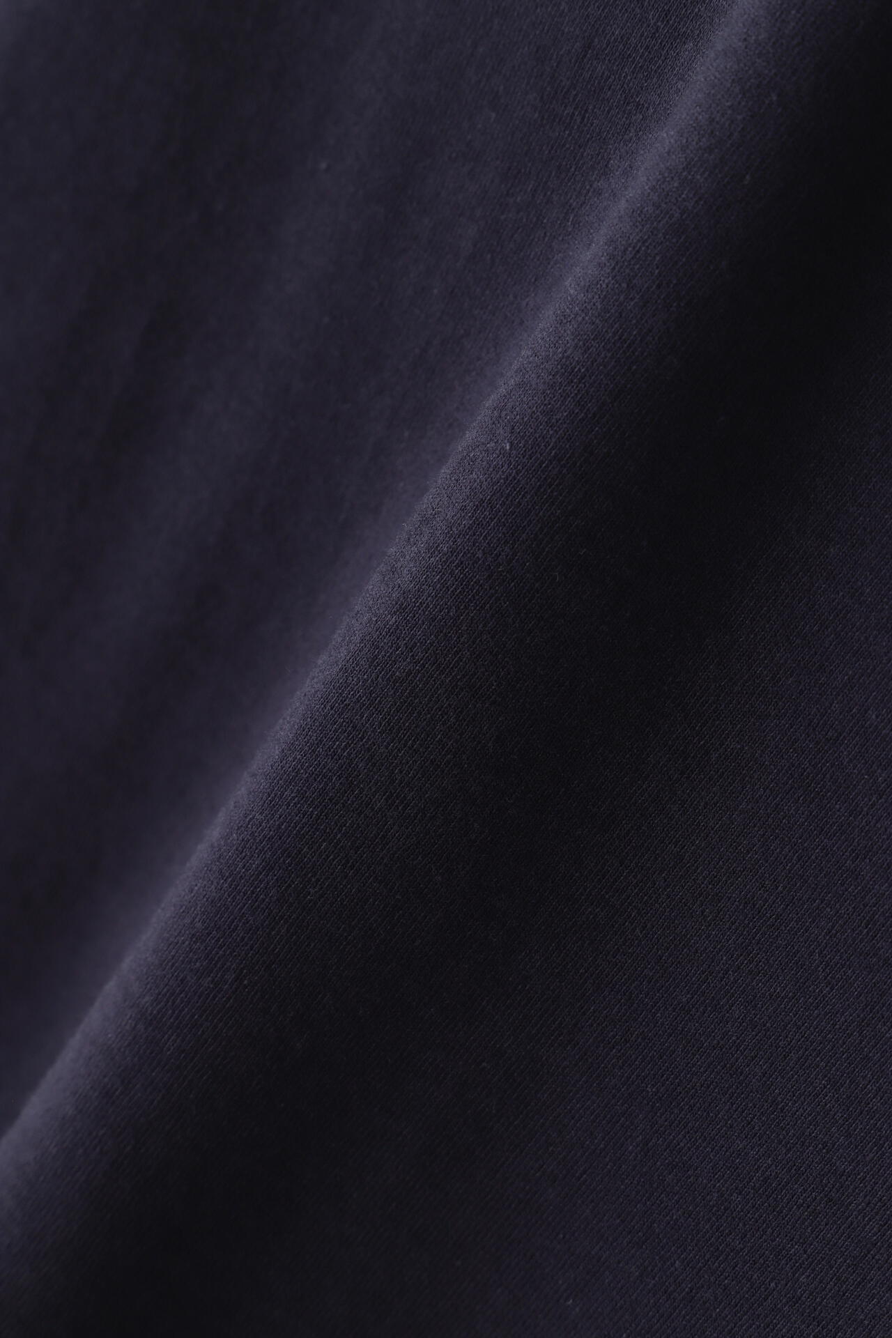 Y / ORGANIC COTTON JERSEY MOCK NECK LONG SLEEVE T‐SHIRT