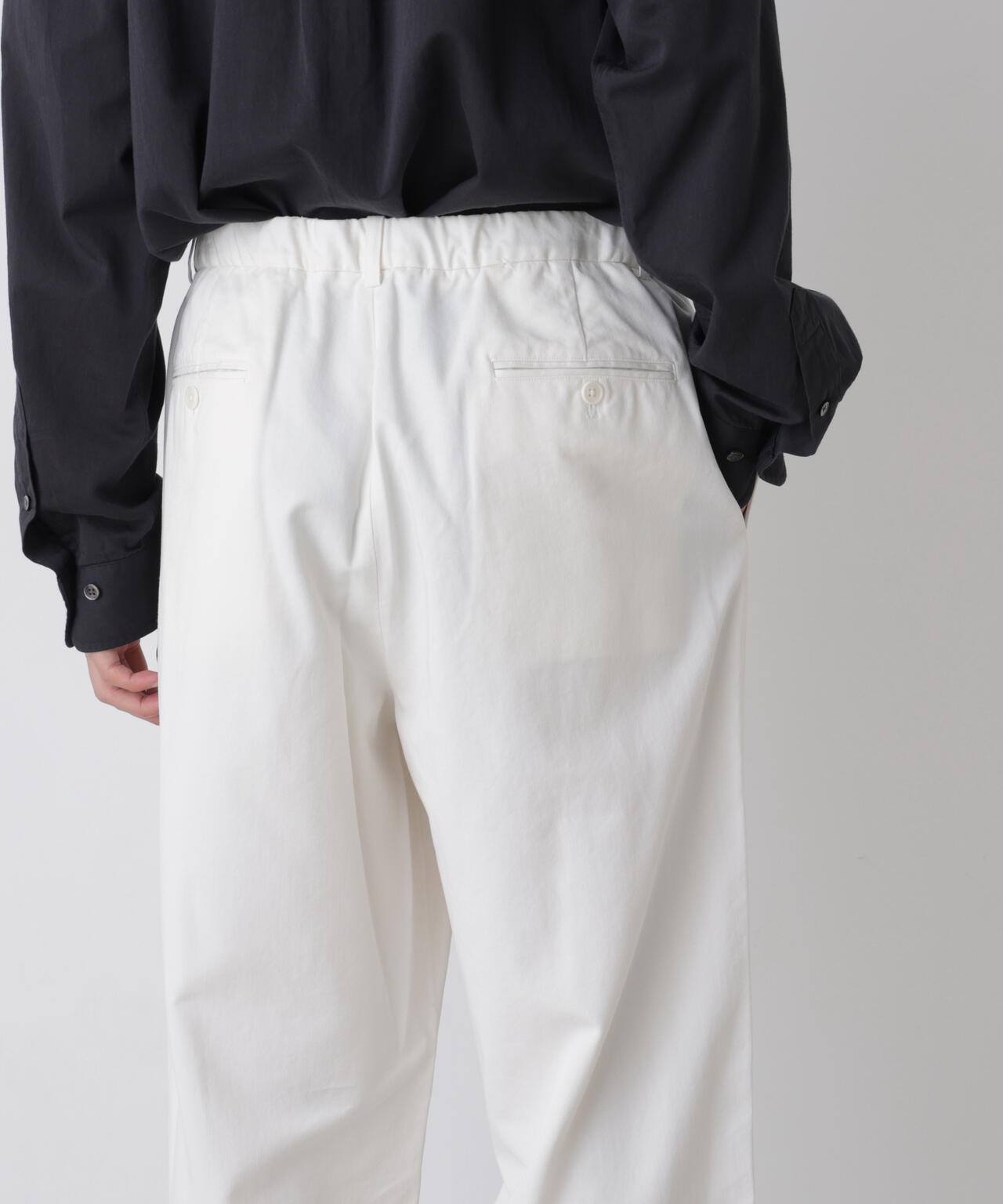 Y / ORGANIC COTTON TENCEL CHINO TROUSERS | YLÈVE（イレーヴ