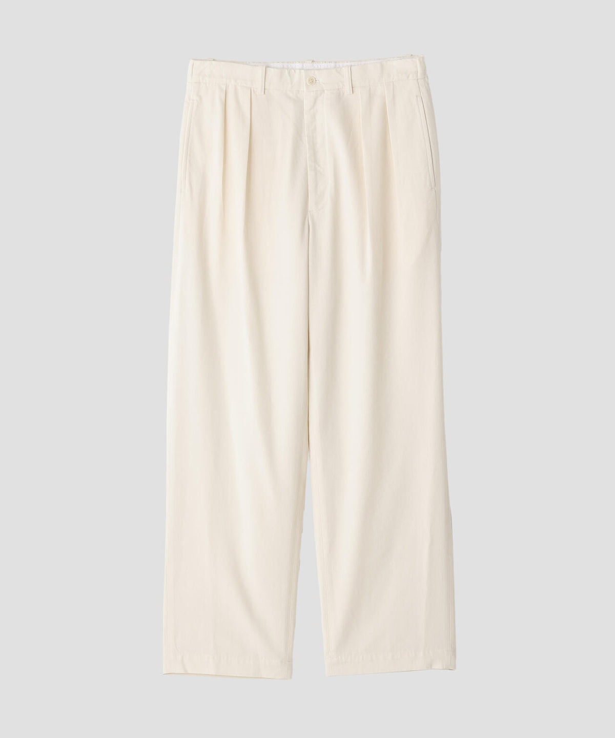 Ｙ / ORGANIC COTTON TENCEL CHINO TROUSERS