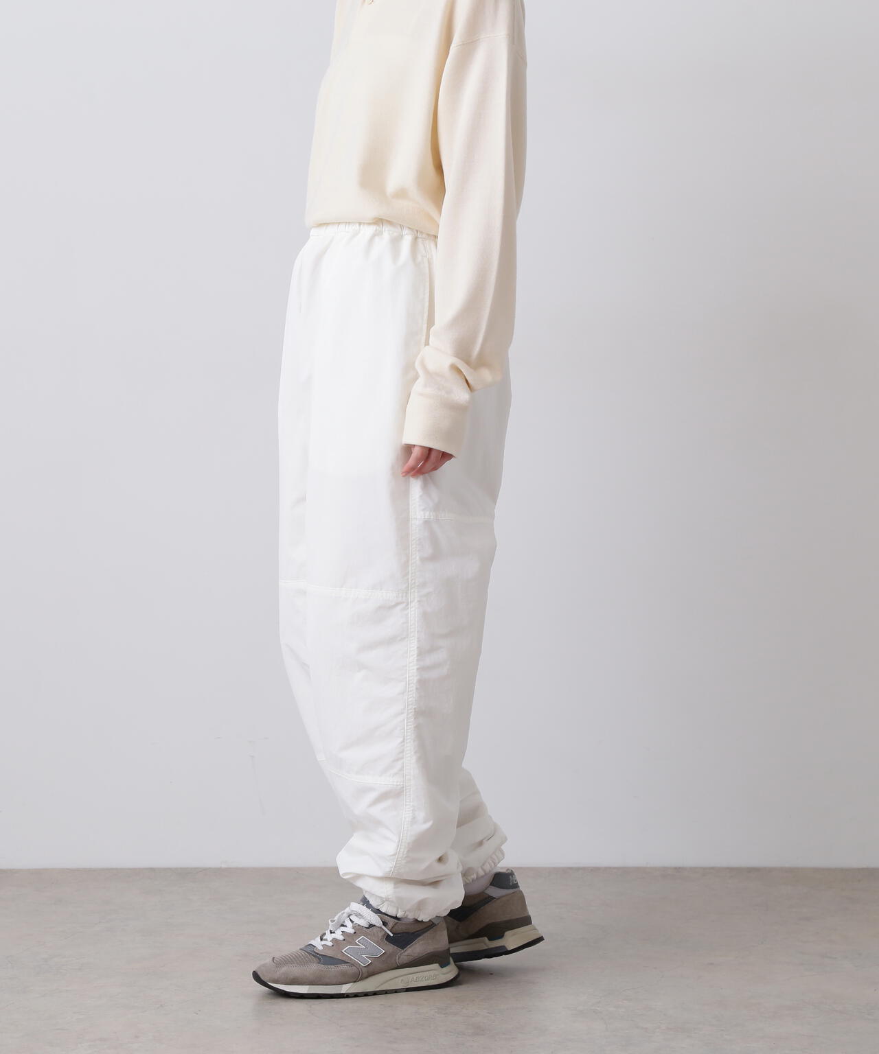 Y / RECYCLE NYLON MIX TAFFETA / RECYCLE POLYESTER FLEECE TROUSERS