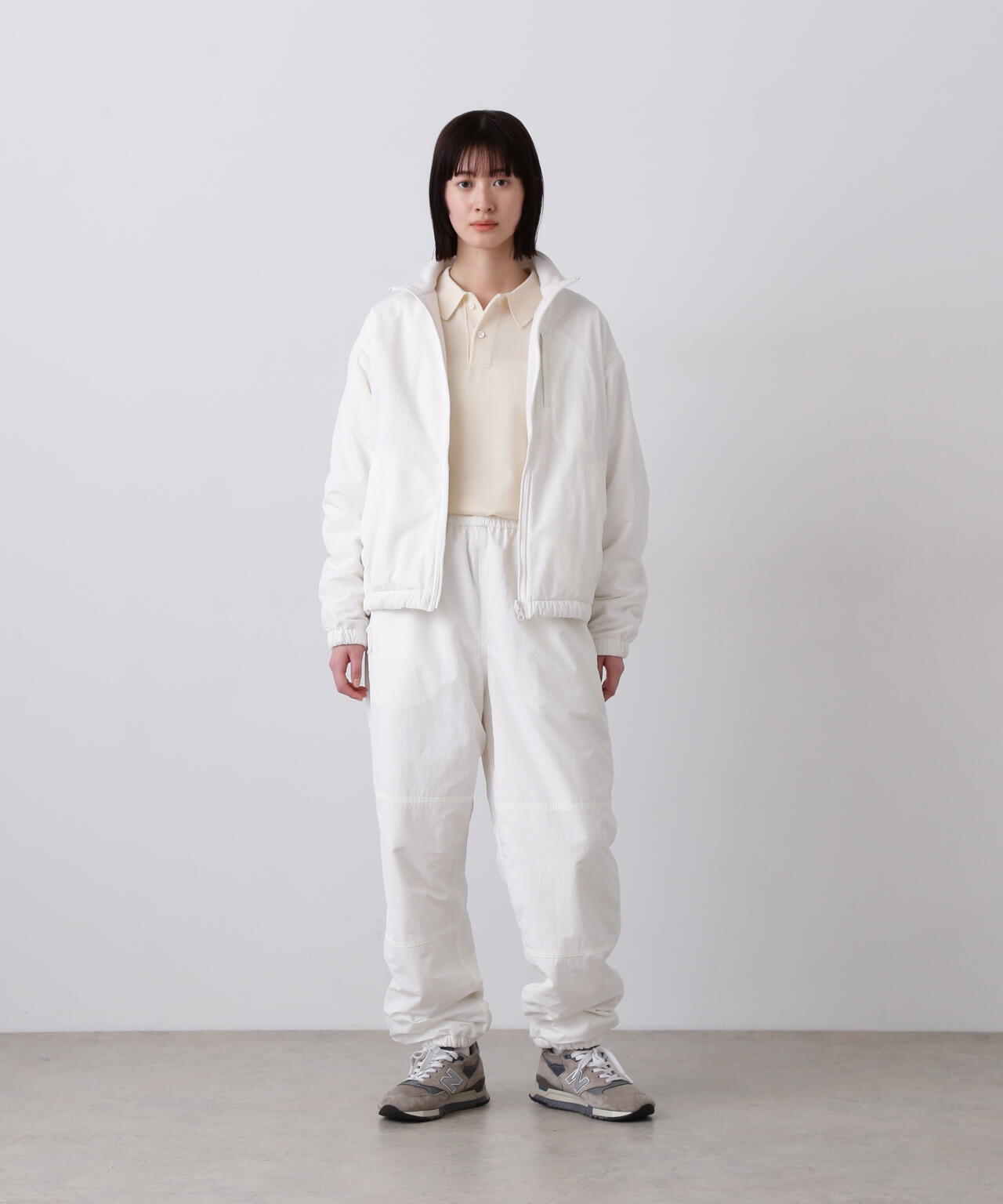 イレーナ Y / RECYCLE NYLON MIX TAFFETA / RECYCLE POLYESTER FLEECE TROUSERS