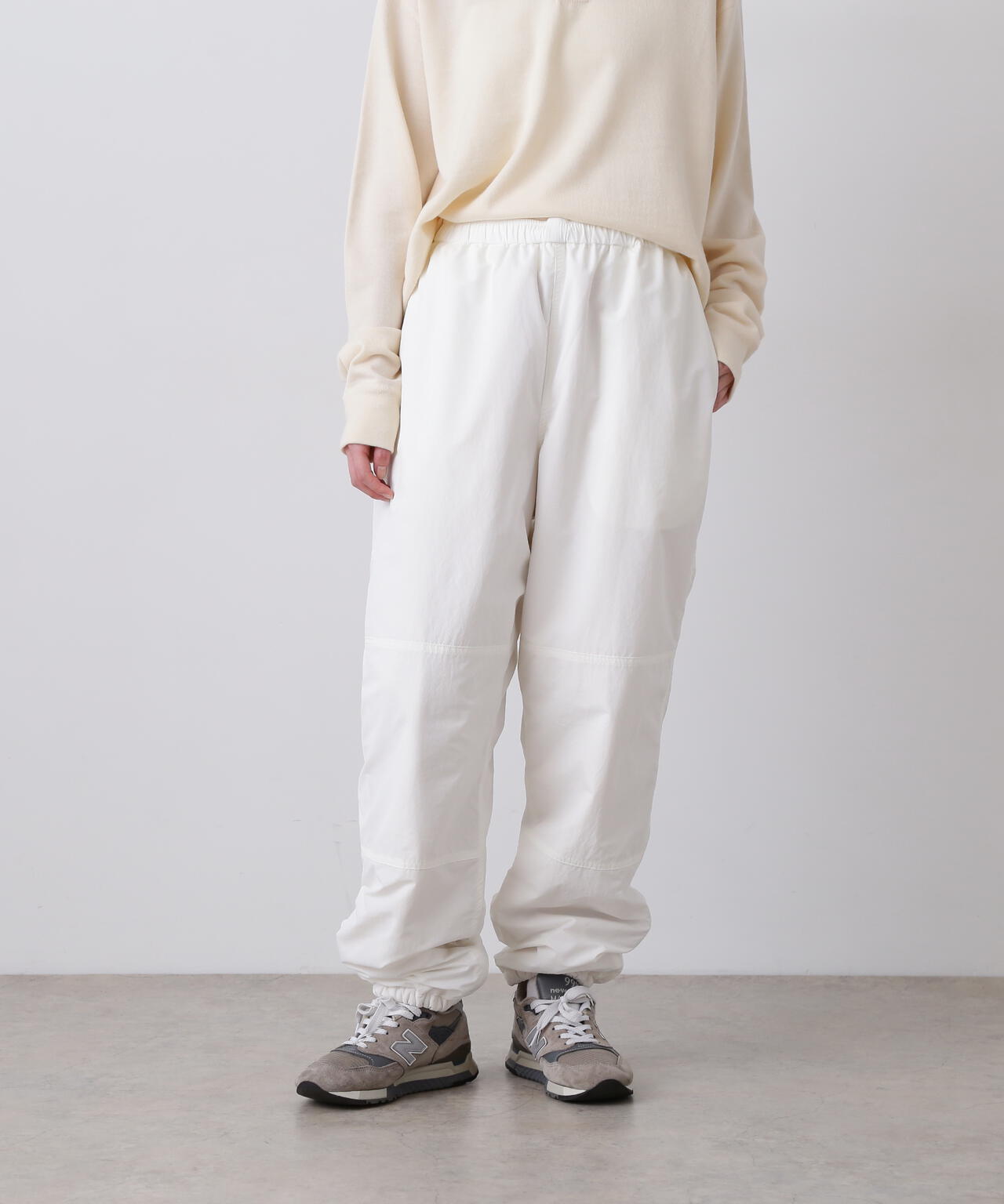 Y / RECYCLE NYLON MIX TAFFETA / RECYCLE POLYESTER FLEECE TROUSERS