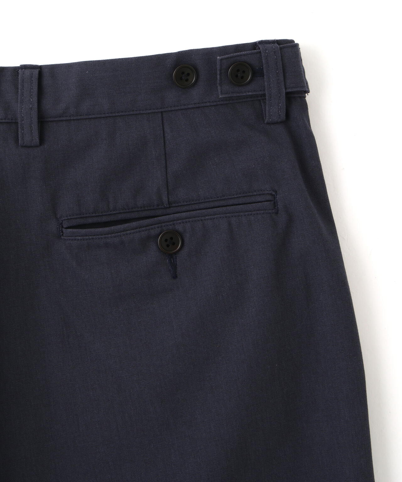 Y / ORGANIC COTTON / RECYCLE POLYESTER TWILL ADJUSTER TROUSERS