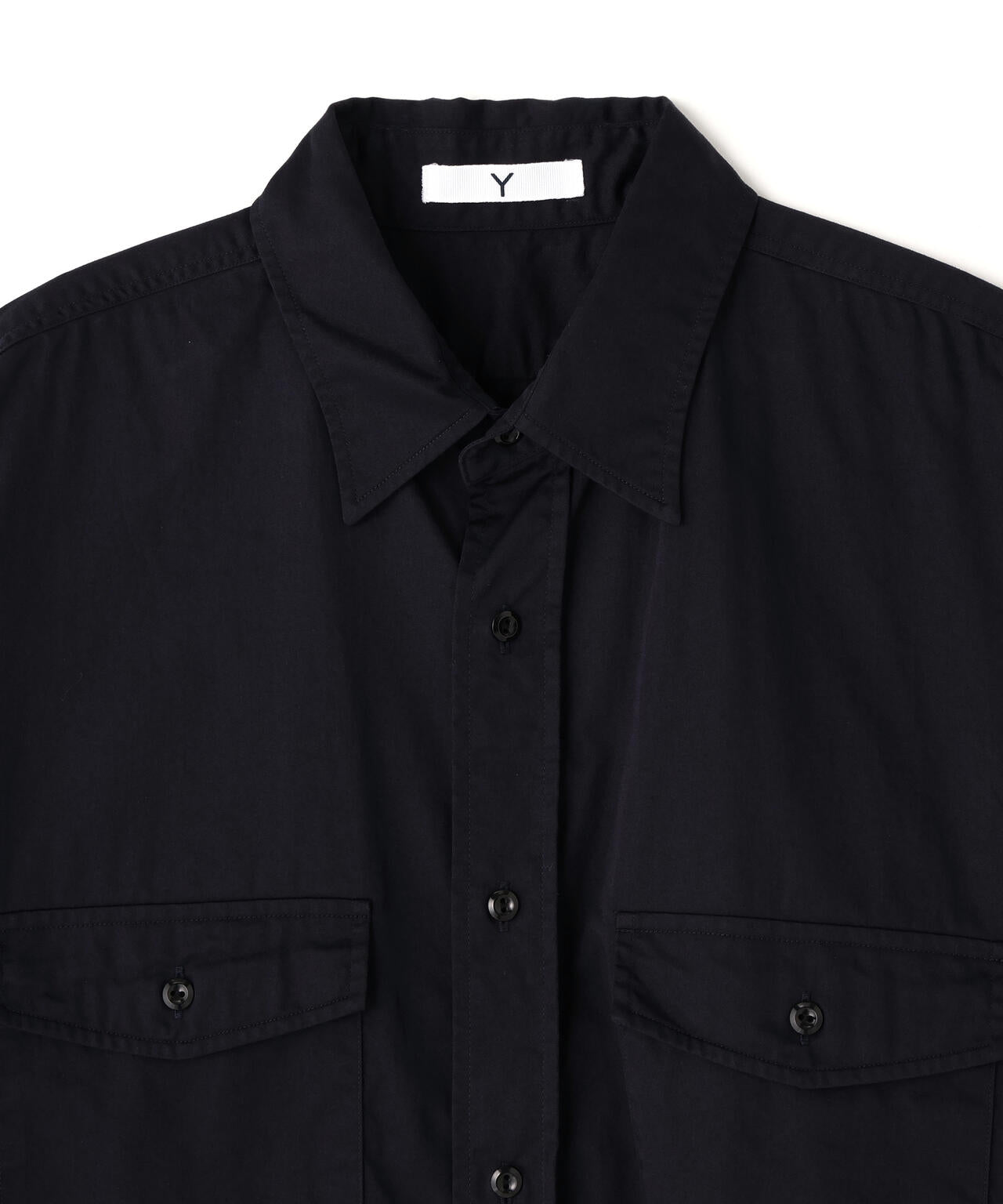 Ｙ / ORGANIC COTTON HIGH DENSITY SATIN SHIRT
