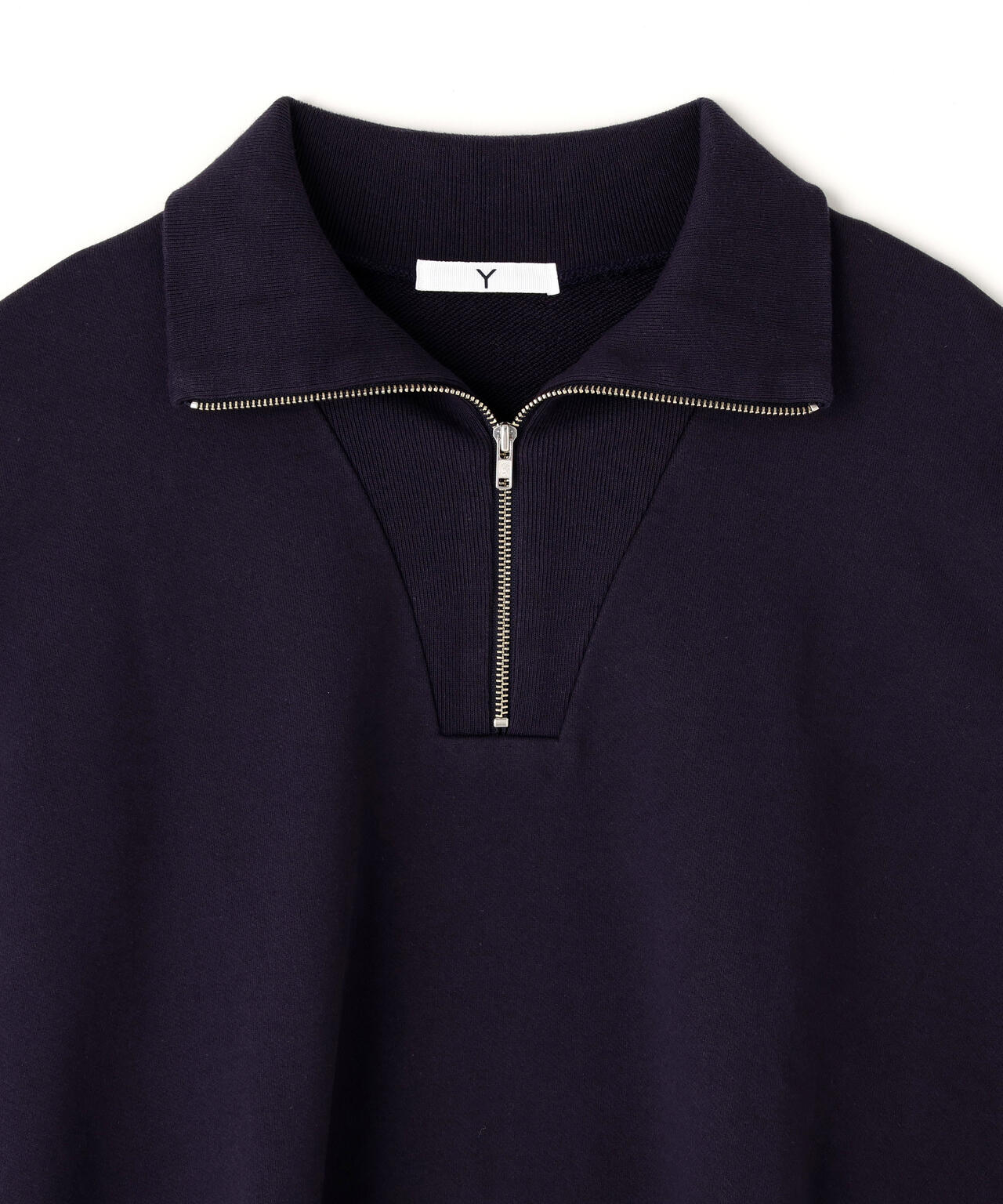 Y / ORGANIC COTTON BLEND HEAVY WEIGHT FLEECE HALF ZIP | YLÈVE