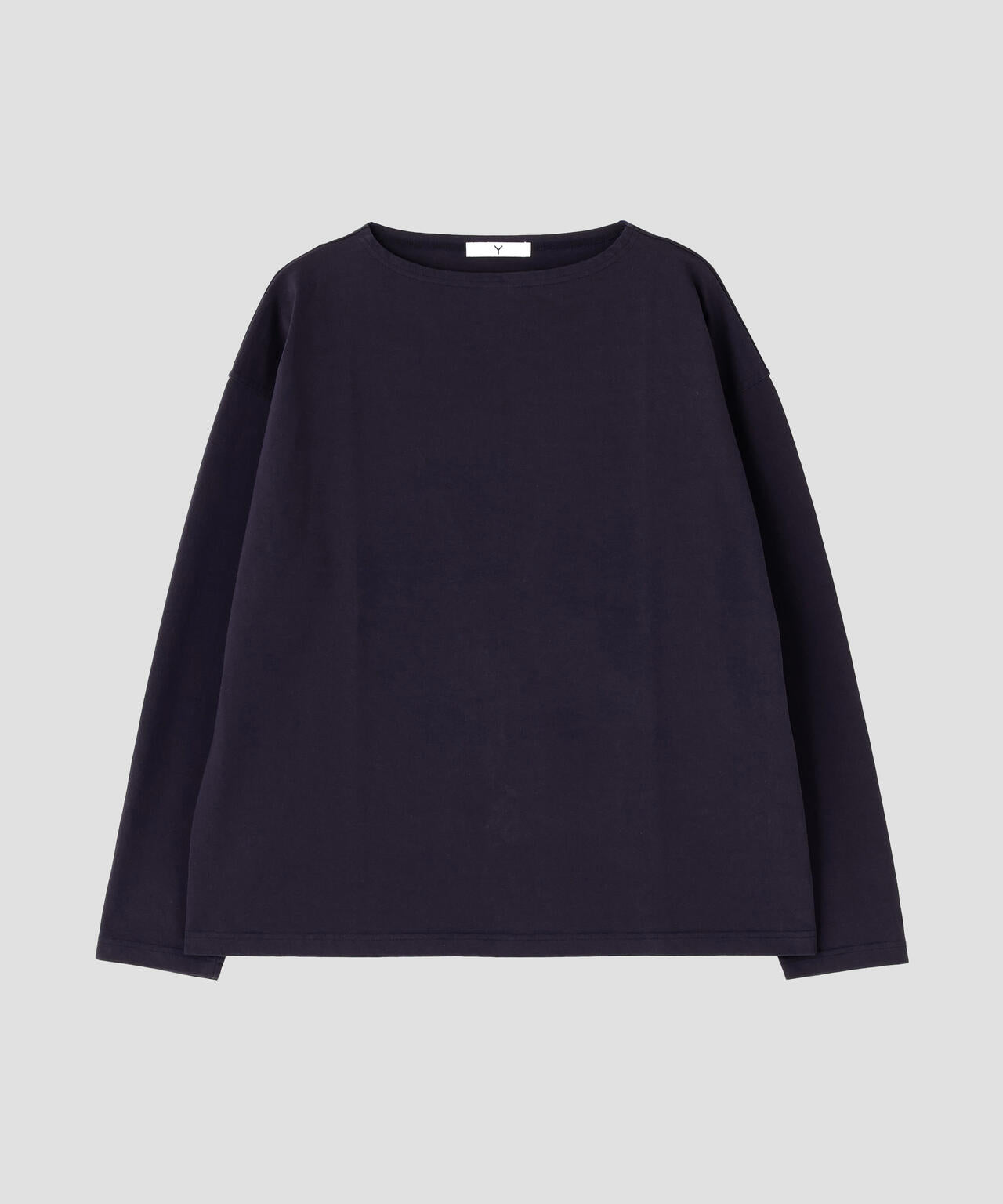 Y / ORGANIC COTTON JERSEY BOAT NECK PULL OVER | YLÈVE（イレーヴ