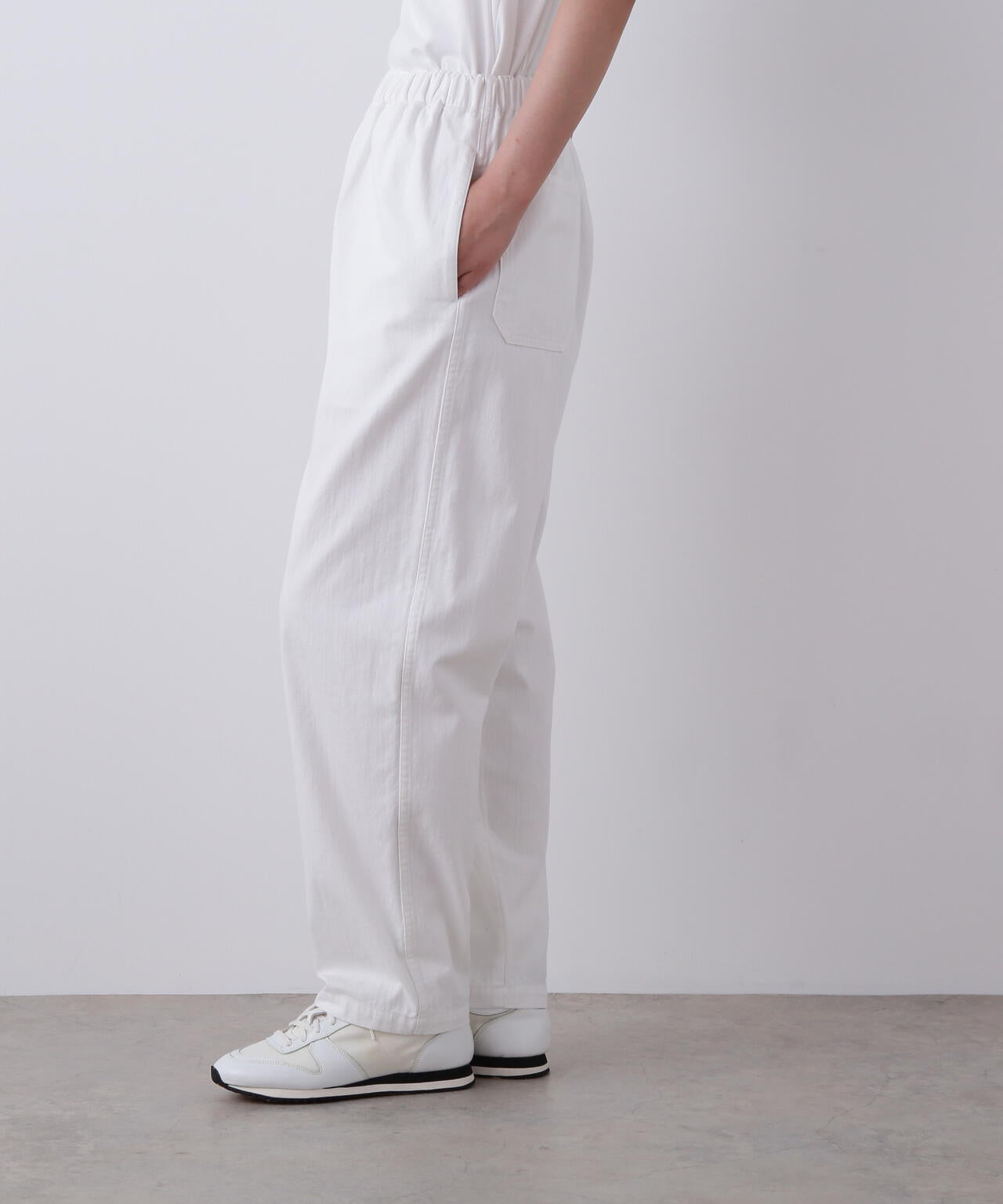 YLEVE イレーヴ ホワイトデニム　ワイド Y / ORGANIC COTTON LIGHT DENIM TROUSERS | YLÈVE（イレーヴ