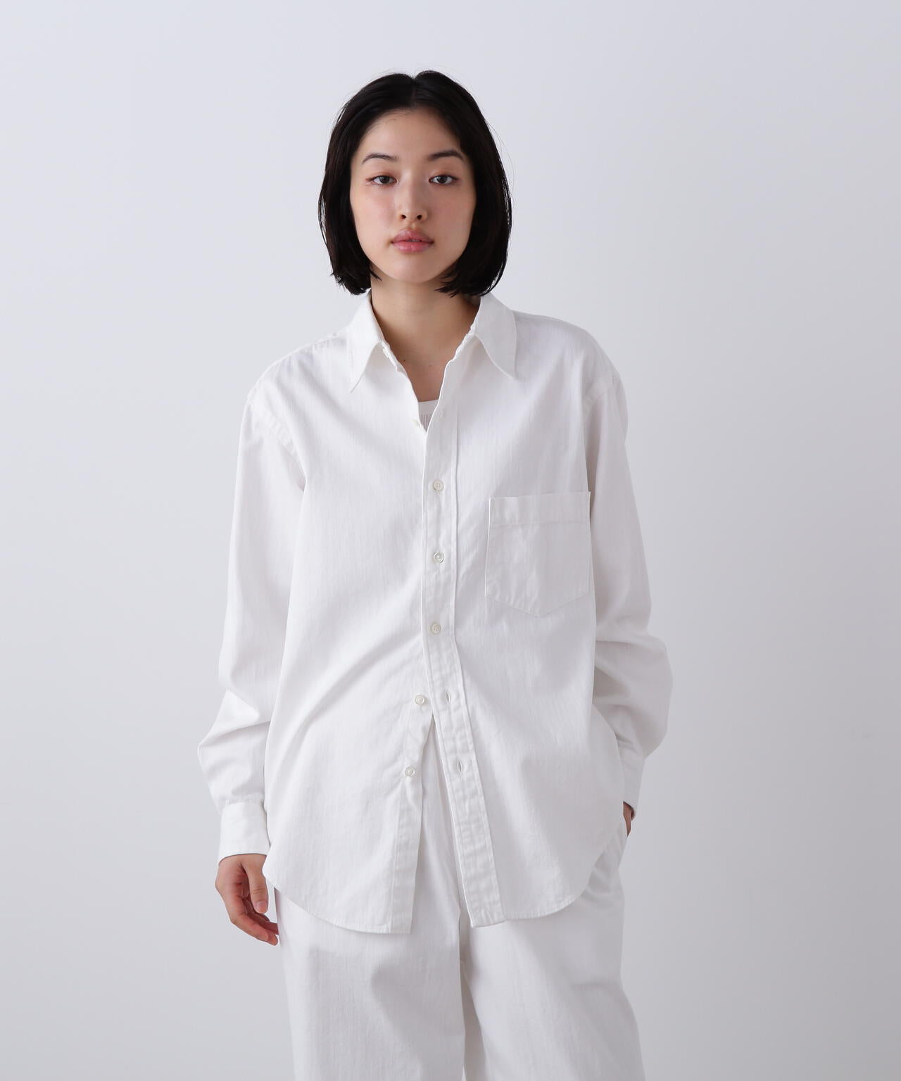 Ｙ / ORGANIC COTTON LIGHT DENIM SHIRT