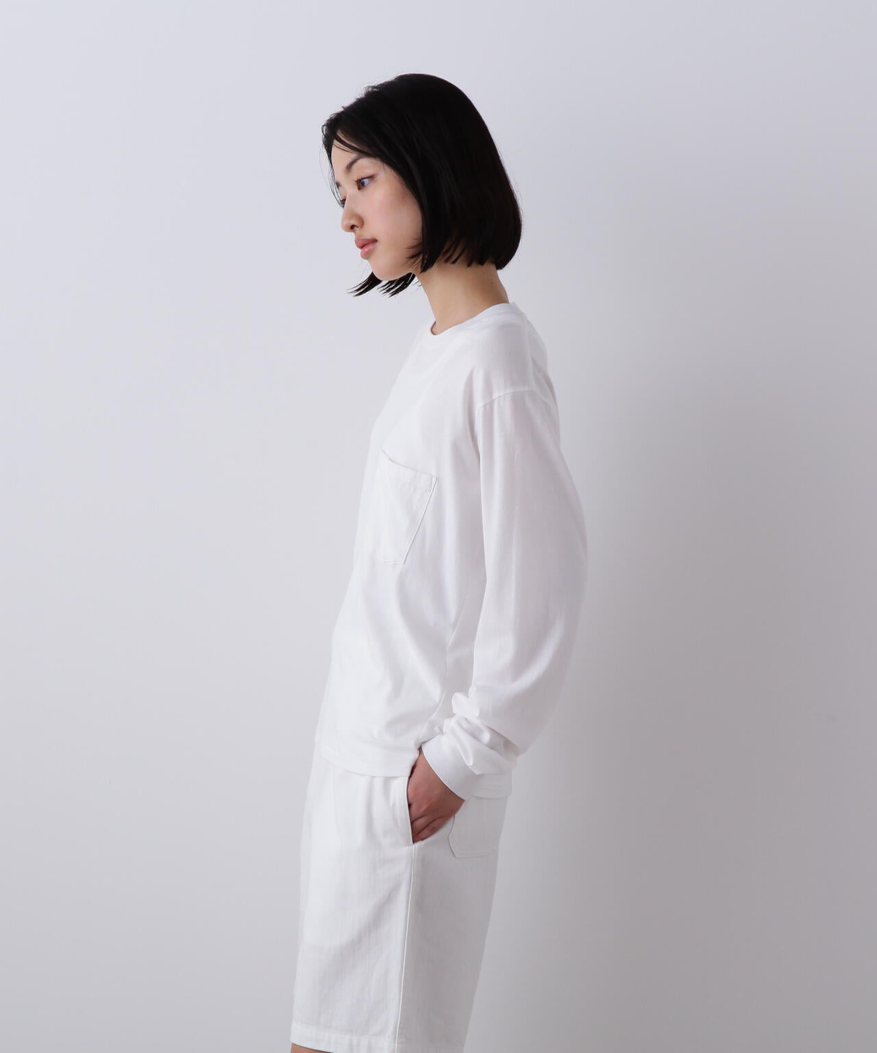 Y / SOFT ORGANIC COTTON JERSEY LONG SLEEVE T-SHIRT | YLÈVE