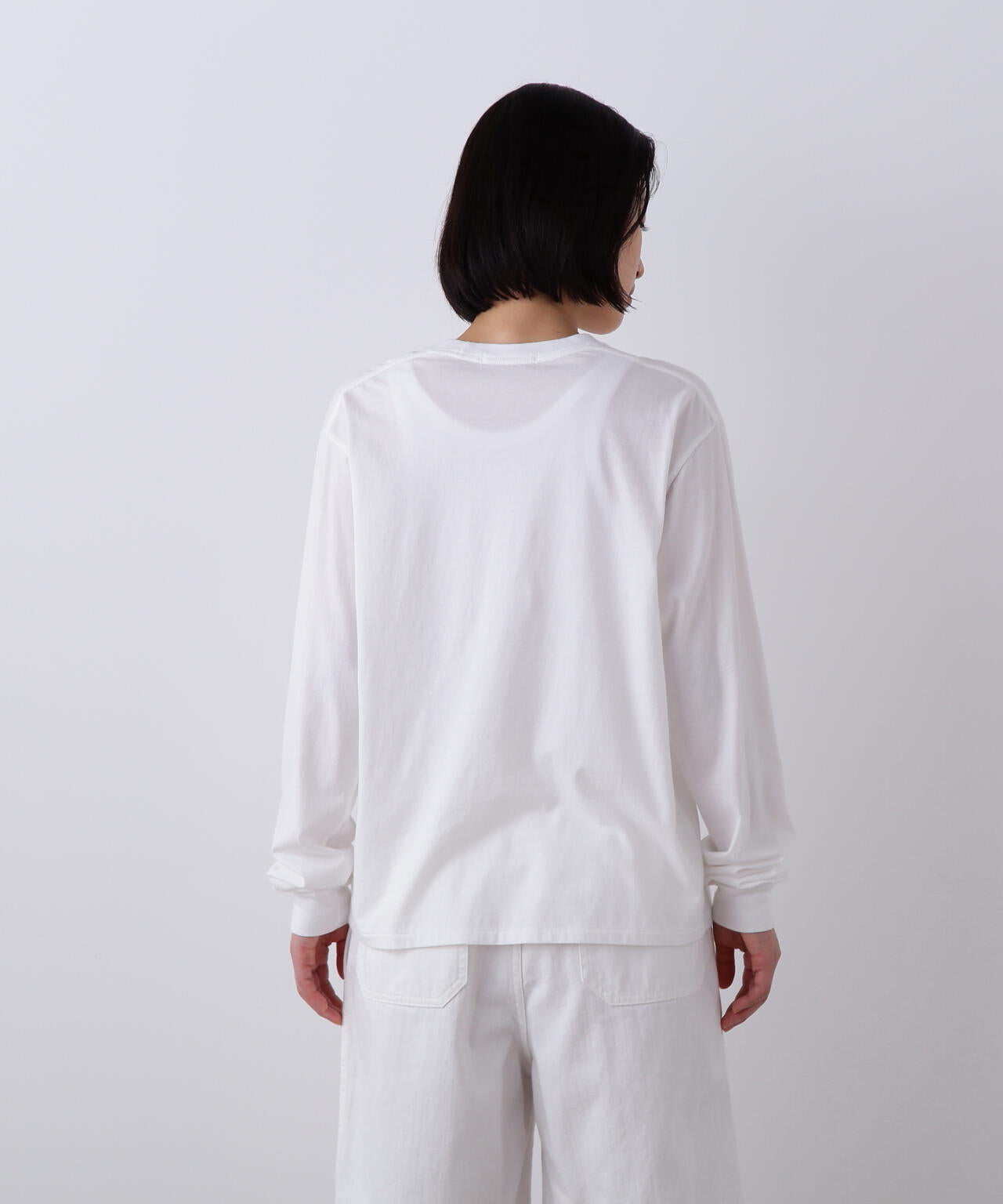 Y / SOFT ORGANIC COTTON JERSEY LONG SLEEVE T-SHIRT | YLÈVE