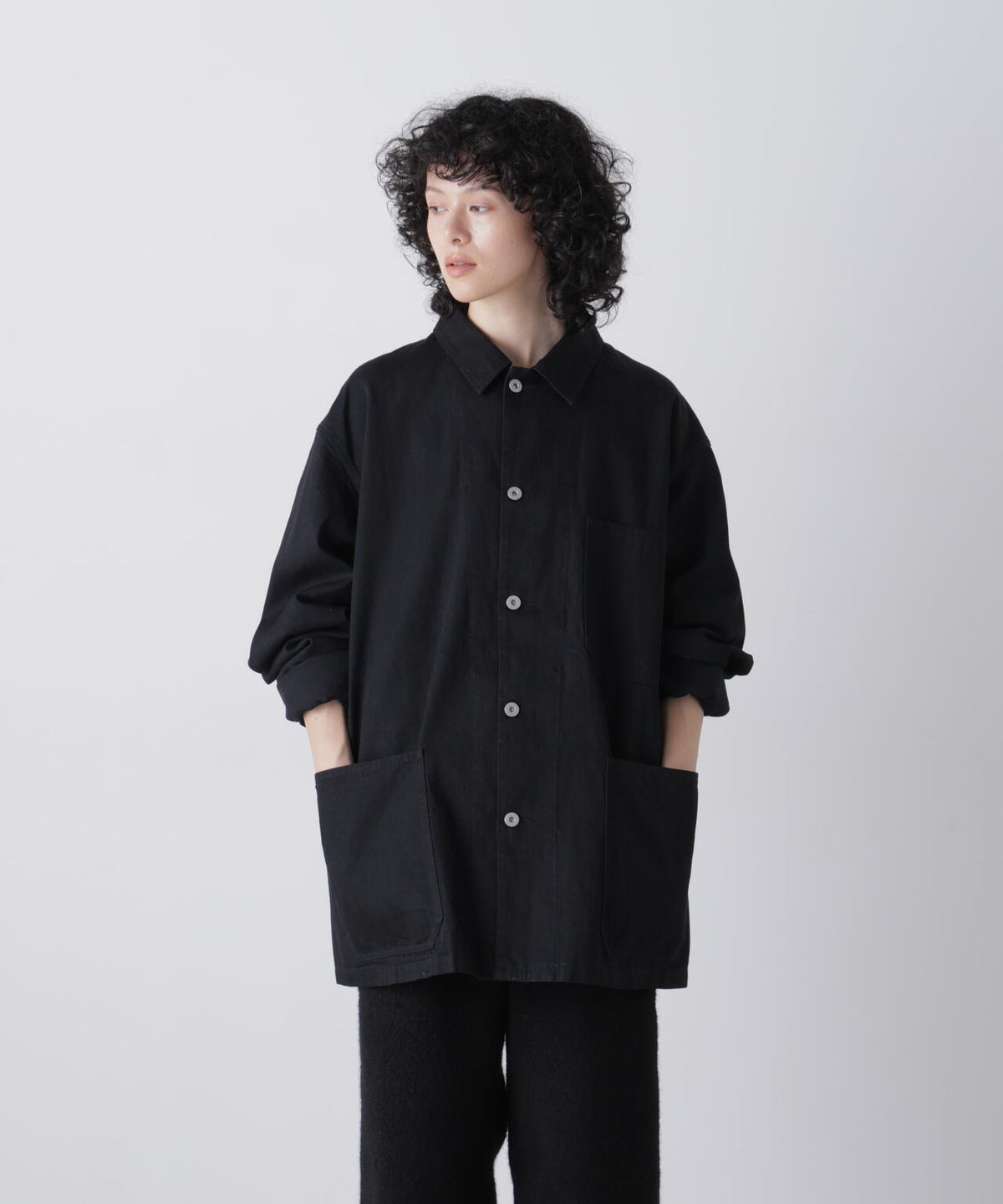 Ｙ /  [UNISEX] ORGANIC COTTON LIGHT DENIM COVERALL JACKET