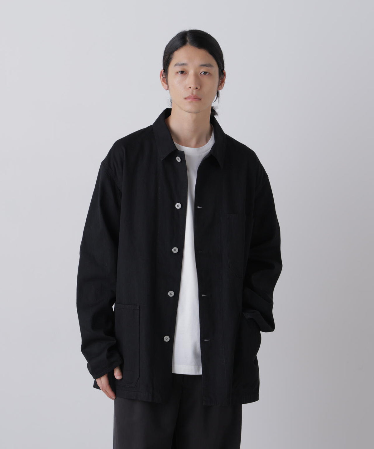 Ｙ /  [UNISEX] ORGANIC COTTON LIGHT DENIM COVERALL JACKET
