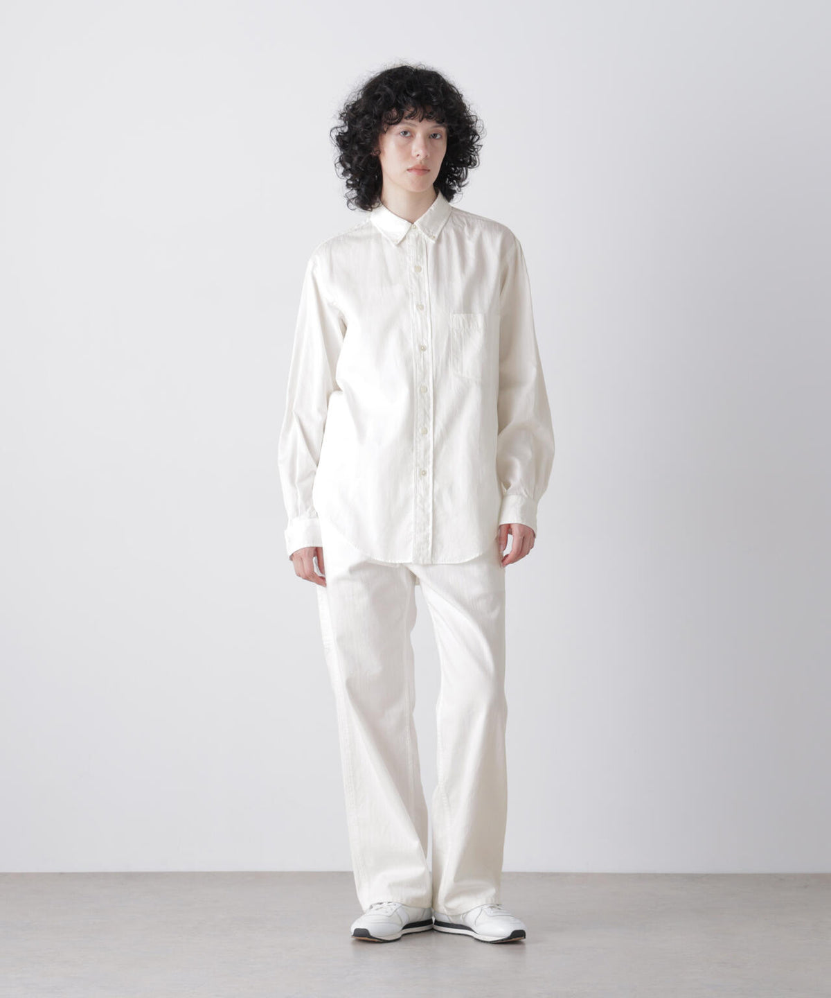 Ｙ /  [UNISEX] ORGANIC COTTON WASHER SATIN BD SHIRT