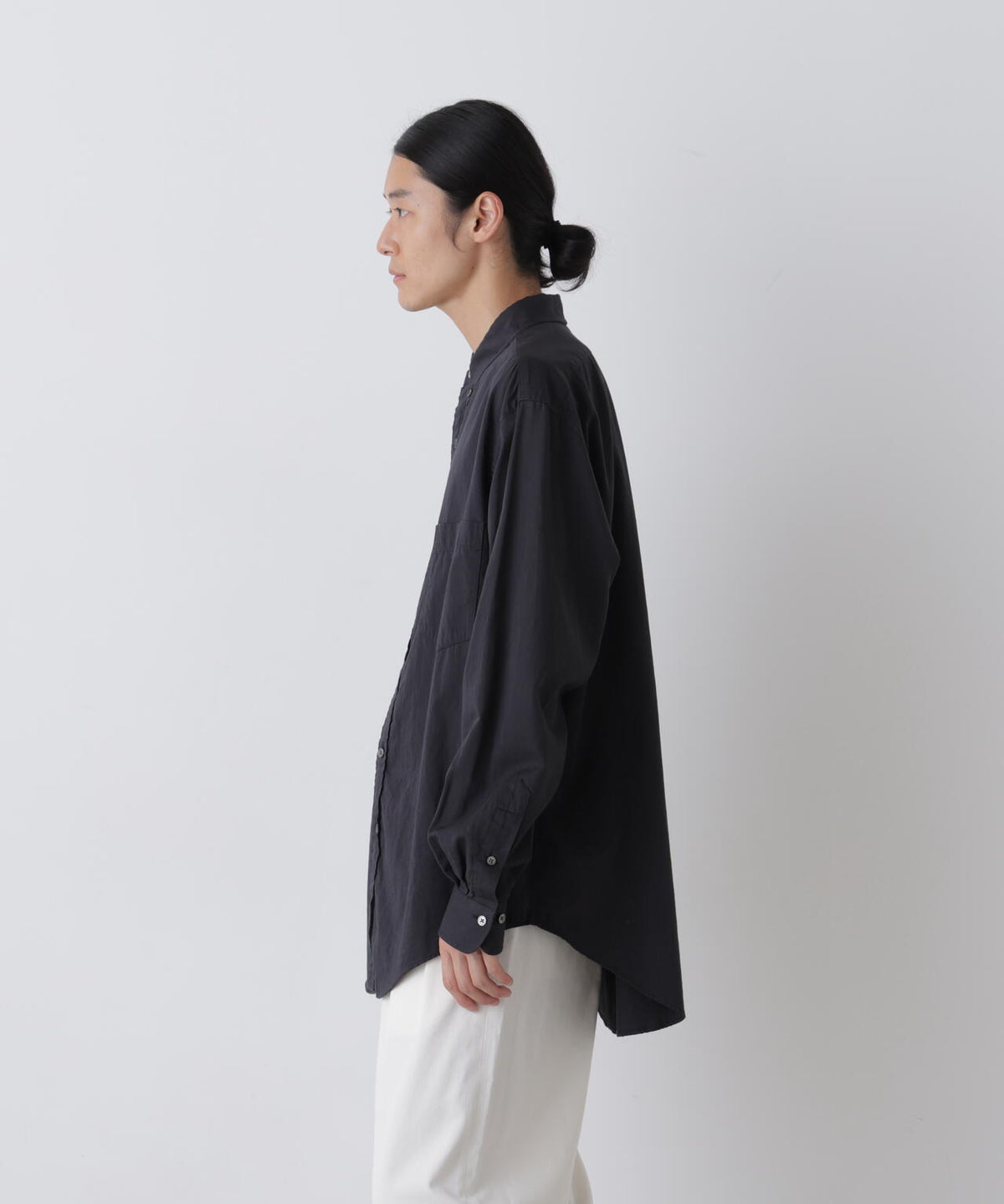 Ｙ /  [UNISEX] ORGANIC COTTON WASHER SATIN BD SHIRT