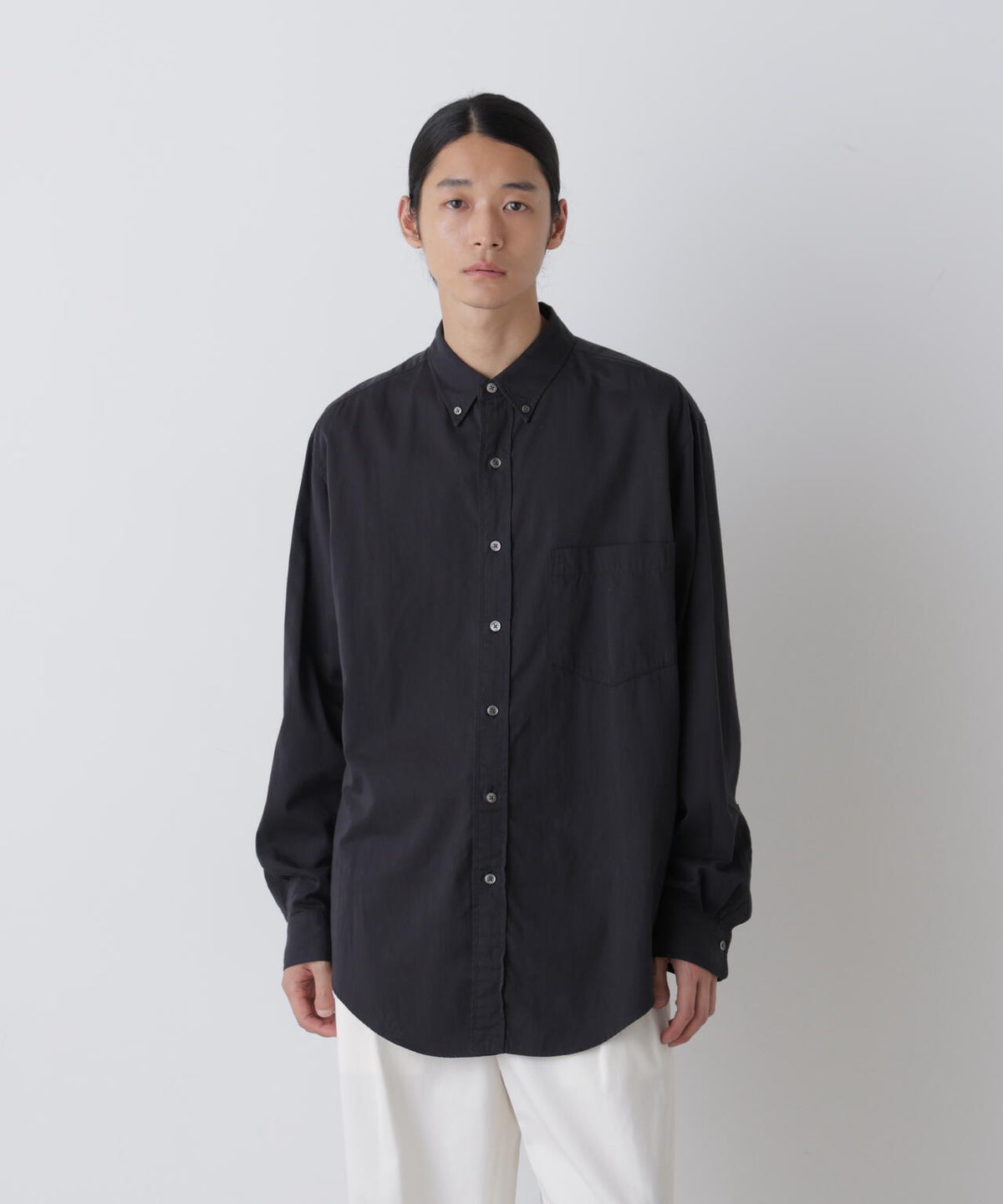 Ｙ /  [UNISEX] ORGANIC COTTON WASHER SATIN BD SHIRT