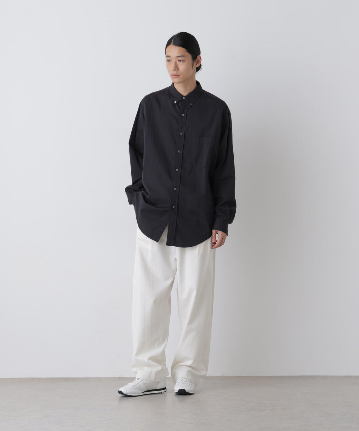 Ｙ /  [UNISEX] ORGANIC COTTON WASHER SATIN BD SHIRT