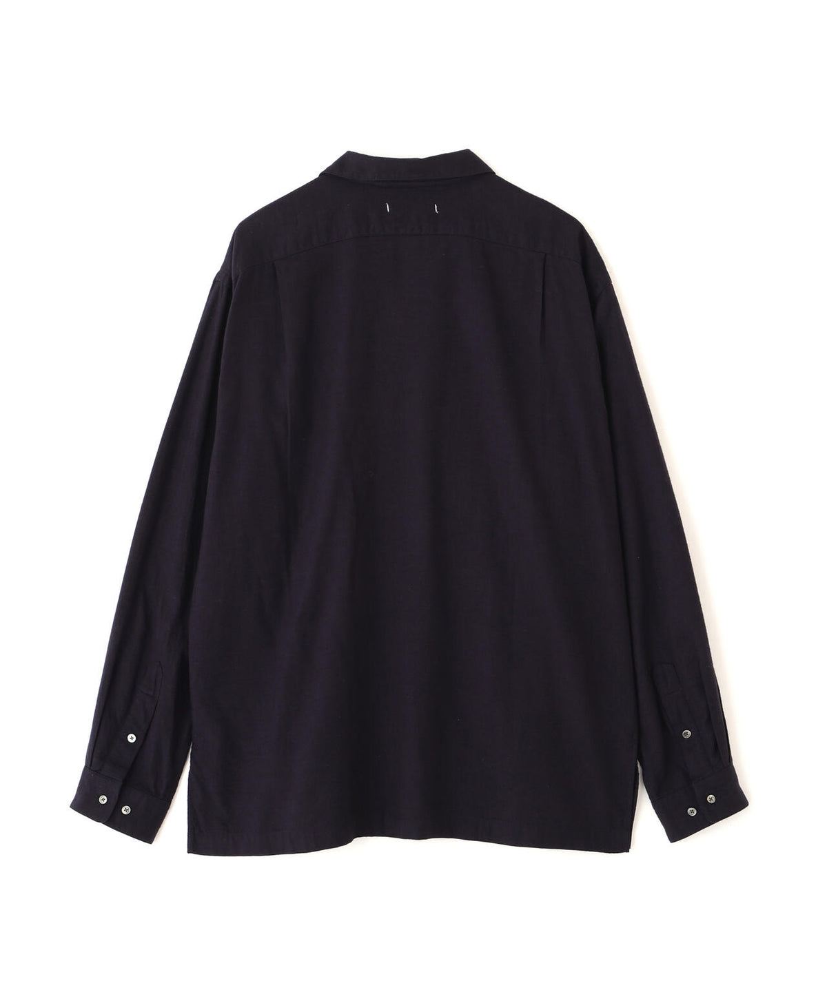 Ｙ /  [UNISEX] BRUSHED ORGANIC COTTON TENCEL OPEN COLLAR SHIRT