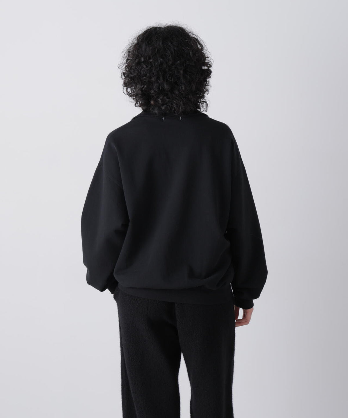 Ｙ /  [UNISEX] ORGANIC COTTON BLEND HEAVY WEIGHT FLEECE HALF ZIP