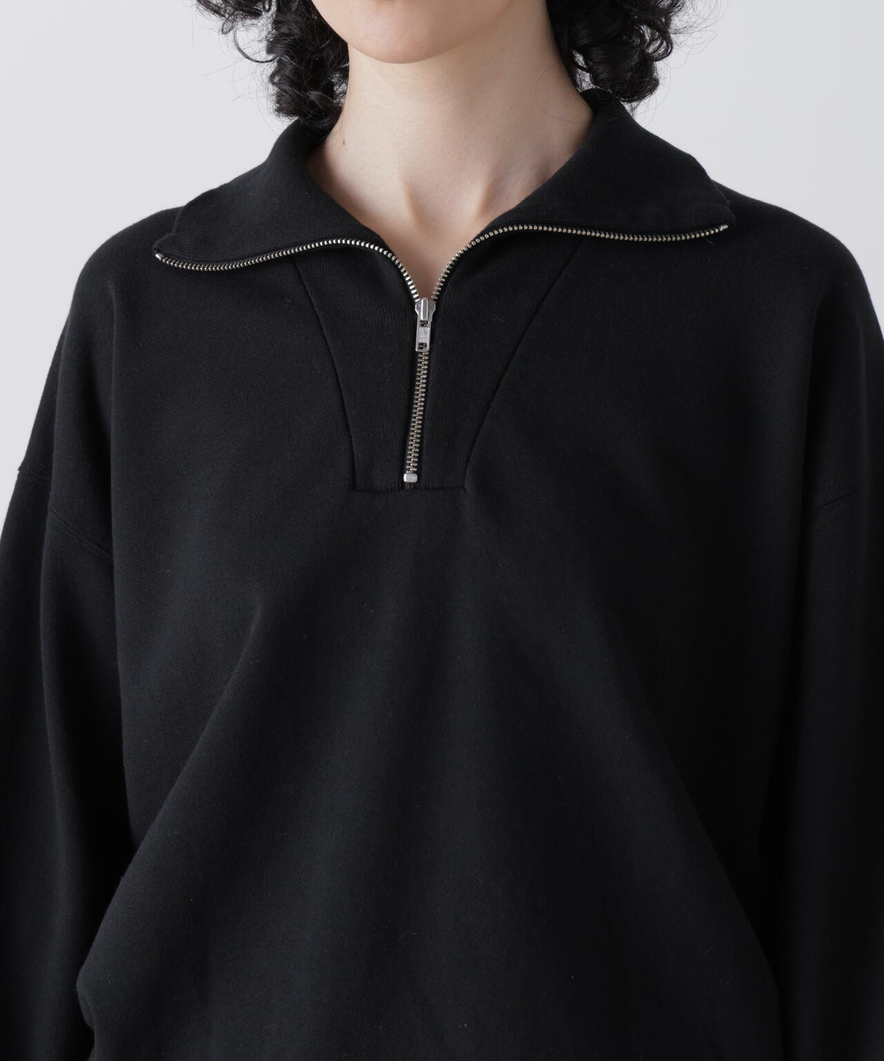 ウェア Y Y / [UNISEX] ORGANIC COTTON BLEND HEAVY WEIGHT FLEECE HALF ZIP