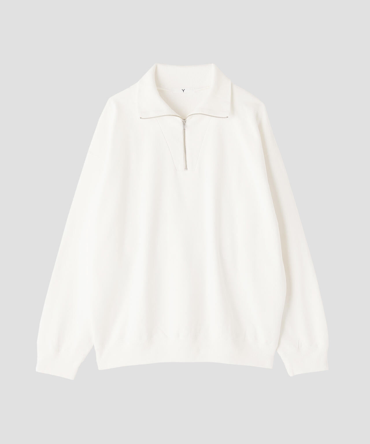 Y / [UNISEX] ORGANIC COTTON BLEND HEAVY WEIGHT FLEECE HALF ZIP