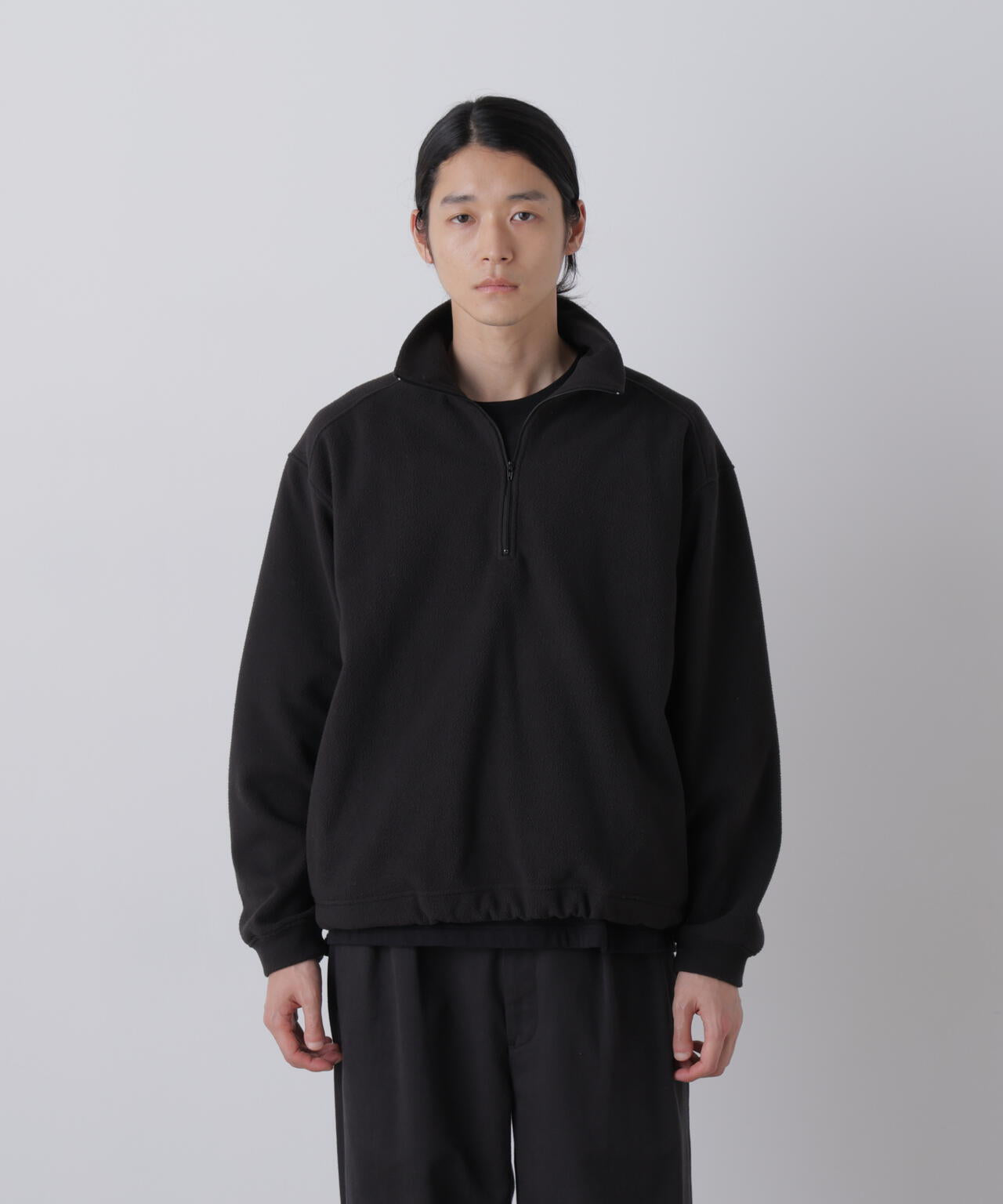 y'品 Y / [UNISEX] RECYCLE POLYESTER FLEECE HALF ZIP PULLOVER | YLÈVE