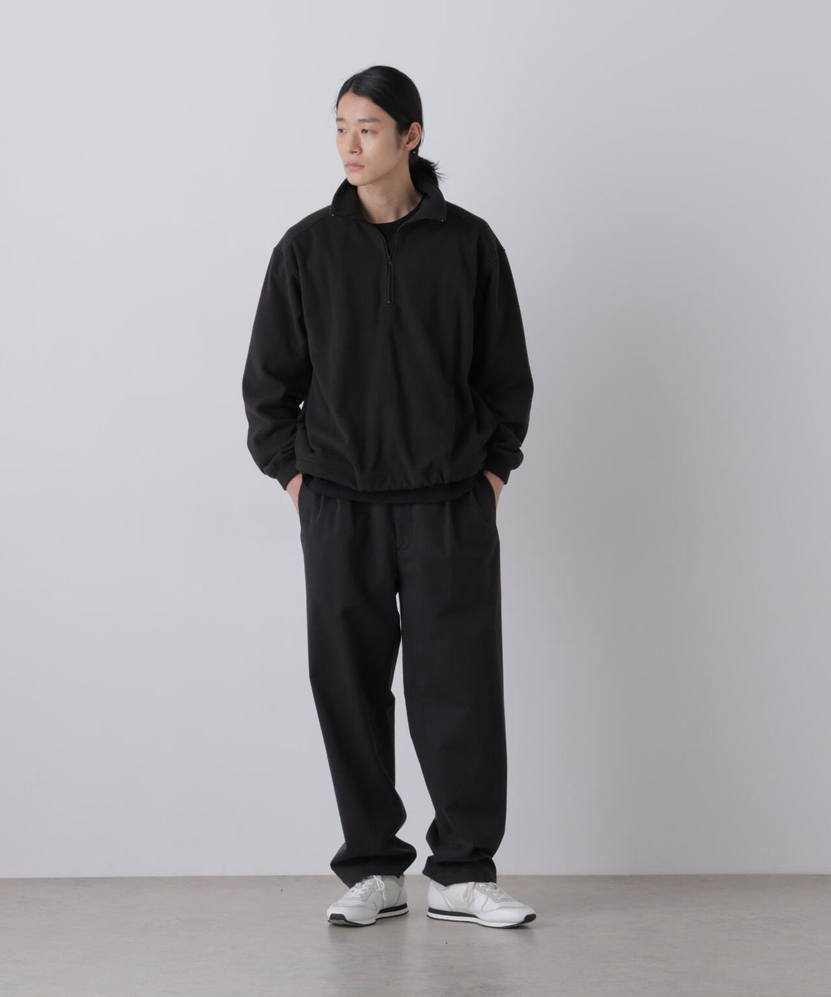 Ｙ / [UNISEX] RECYCLE POLYESTER FLEECE HALF ZIP PULLOVER