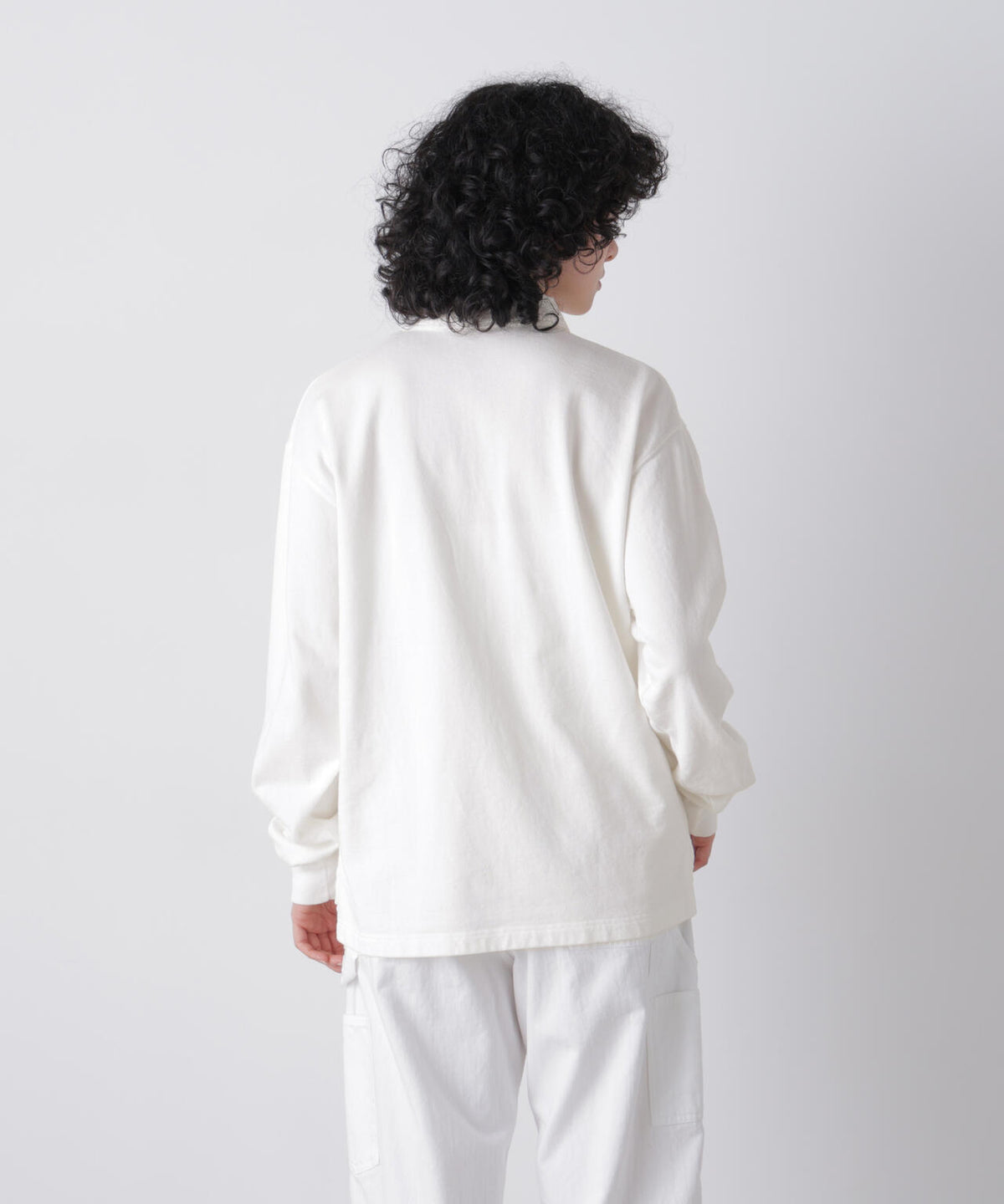 Ｙ /  [UNISEX] ORGANIC COTTON BLEND LIGHT WEIGHT FLEECE RUGBY SHIRT