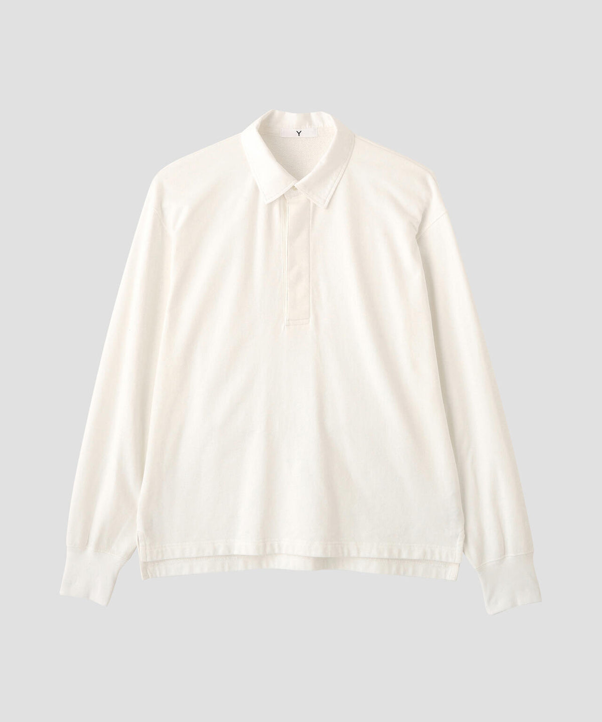 Ｙ /  [UNISEX] ORGANIC COTTON BLEND LIGHT WEIGHT FLEECE RUGBY SHIRT