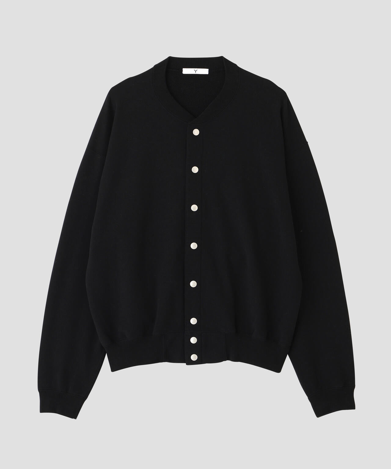 Y / [UNISEX] ORGANIC COTTON HEAVY WEIGHT FLEECE SNAP CARDIGAN