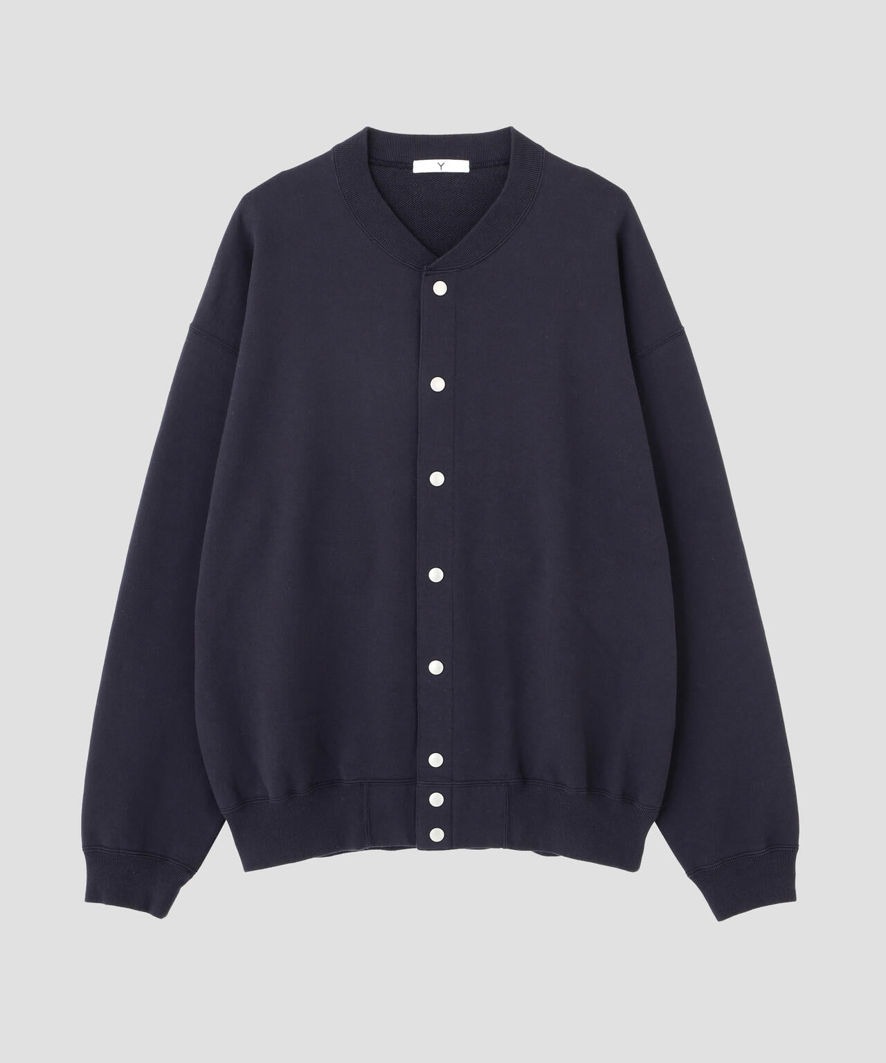 なかやん Y / [UNISEX] ORGANIC COTTON HEAVY WEIGHT FLEECE SNAP CARDIGAN