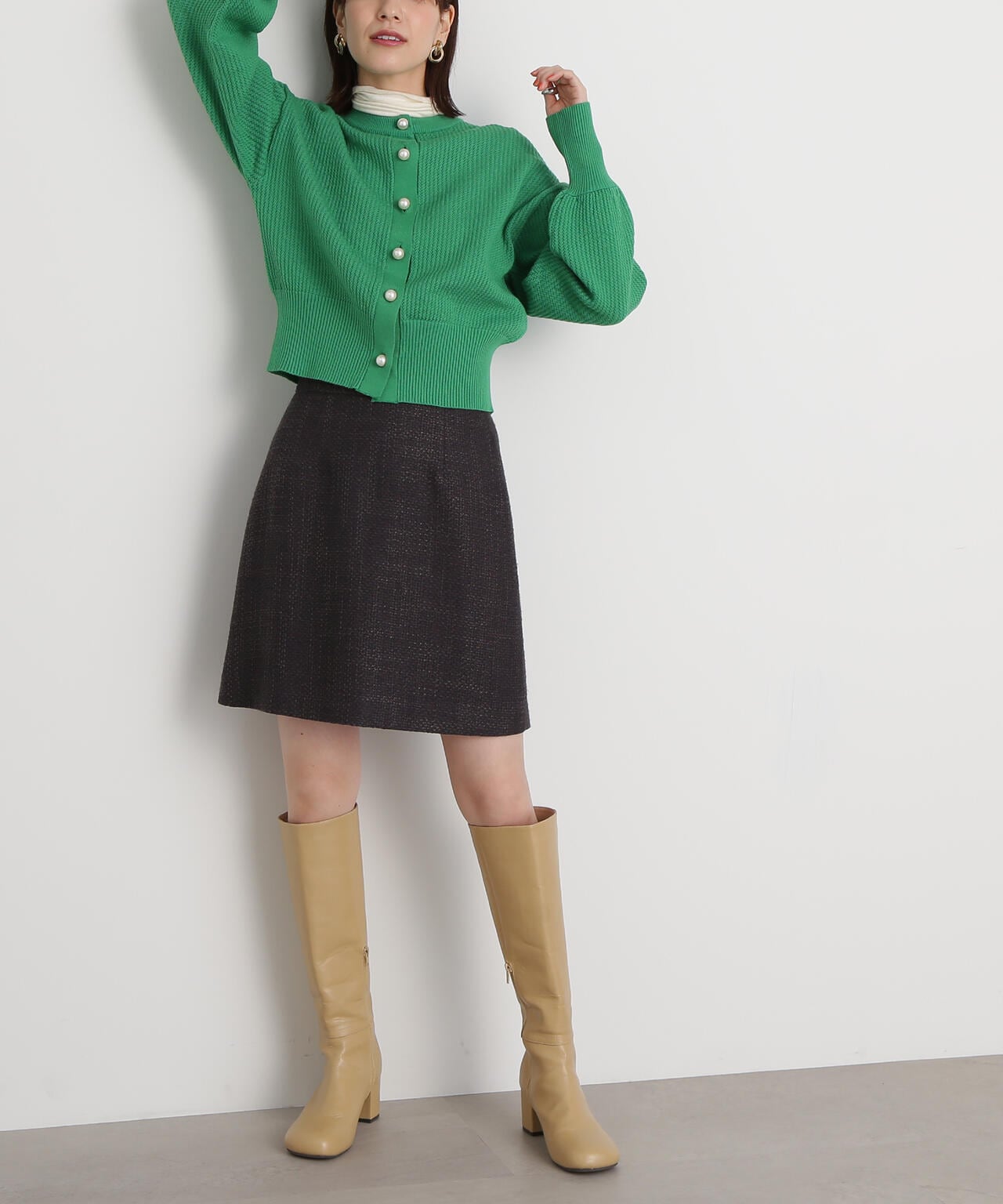 ロービングツイードミニスカート