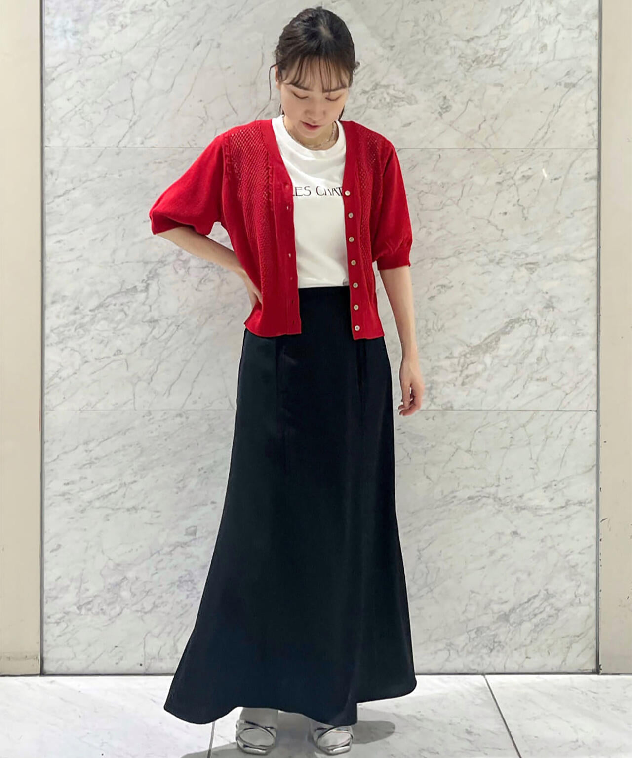 サテンナロースカート《S Size Line》