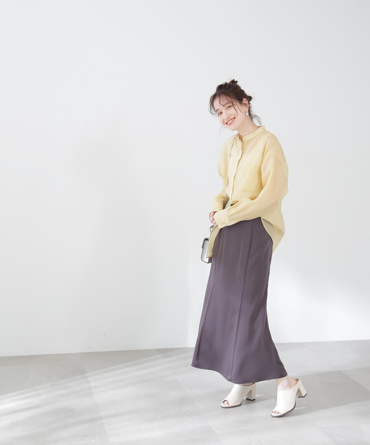 サテンナロースカート《S Size Line》