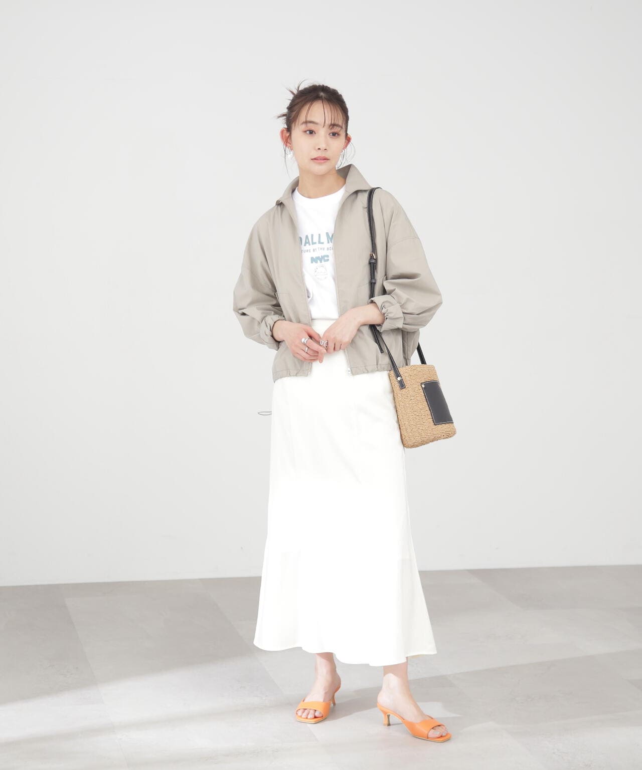 サテンナロースカート《S Size Line》