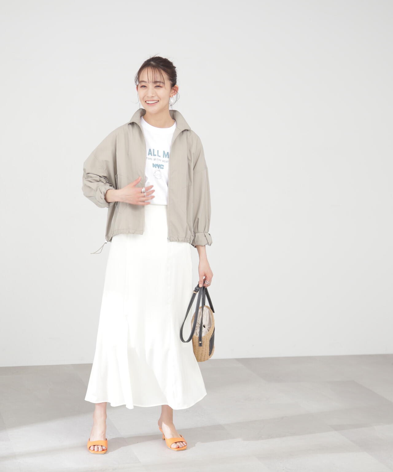 サテンナロースカート《S Size Line》