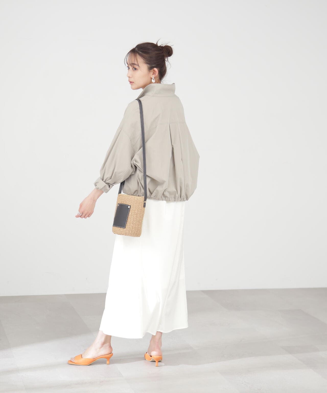サテンナロースカート《S Size Line》